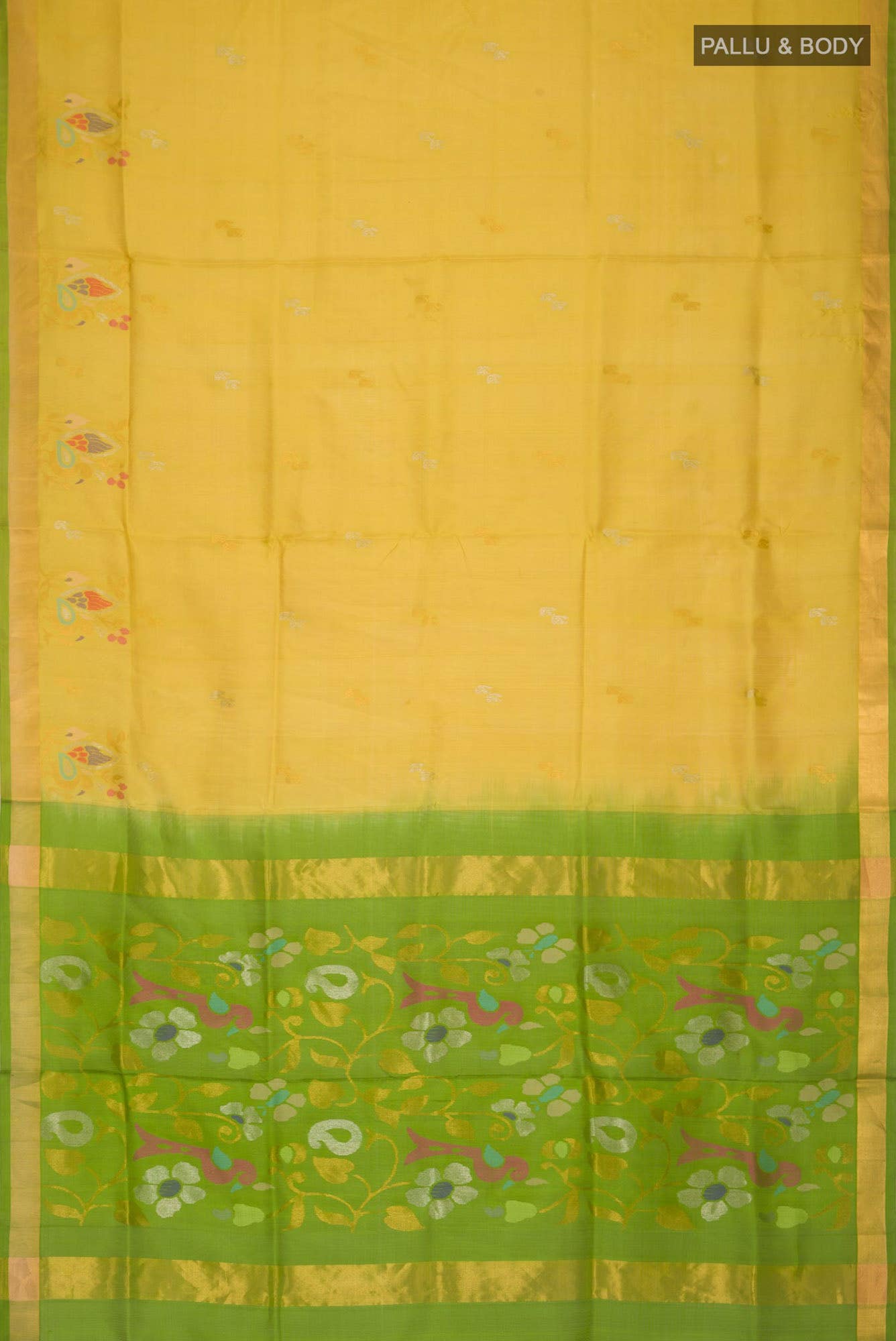 Yellow Uppada Silk Saree