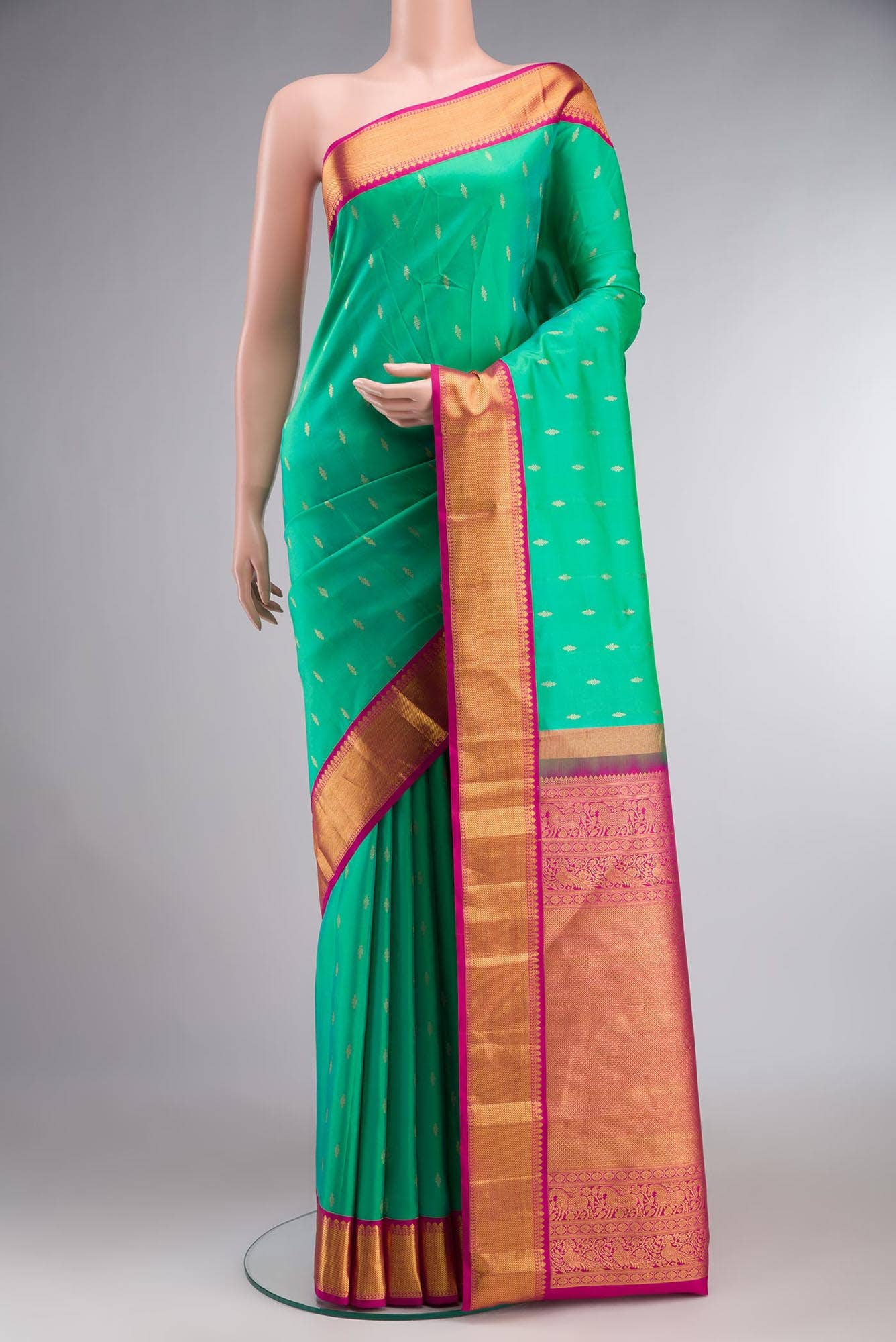Green Kanchipuram Silk Saree