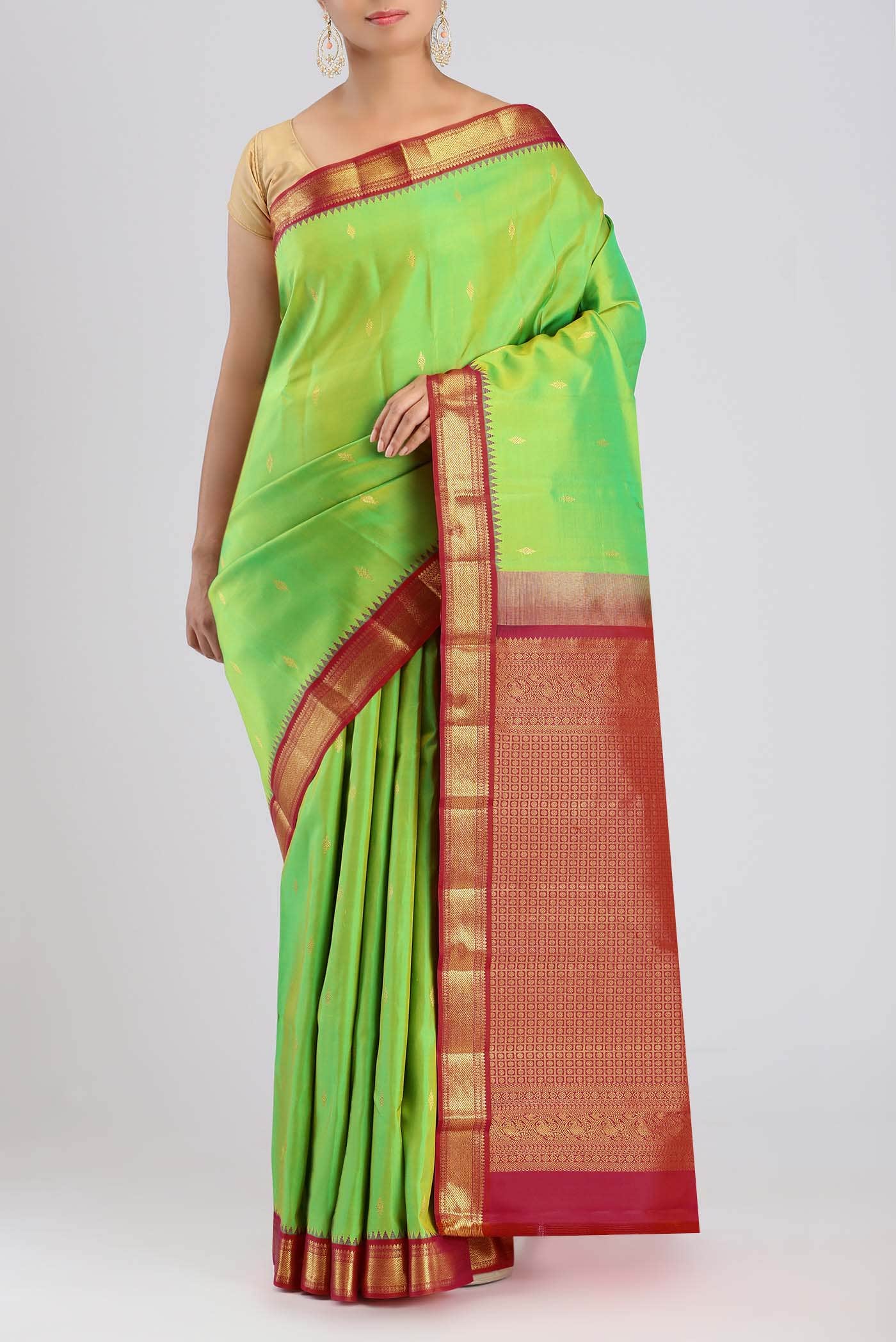 Green Kanchipuram Silk Saree
