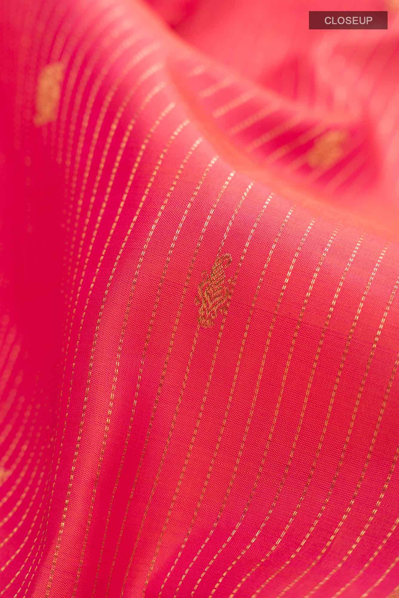 Pink Kanchipuram Silk Saree