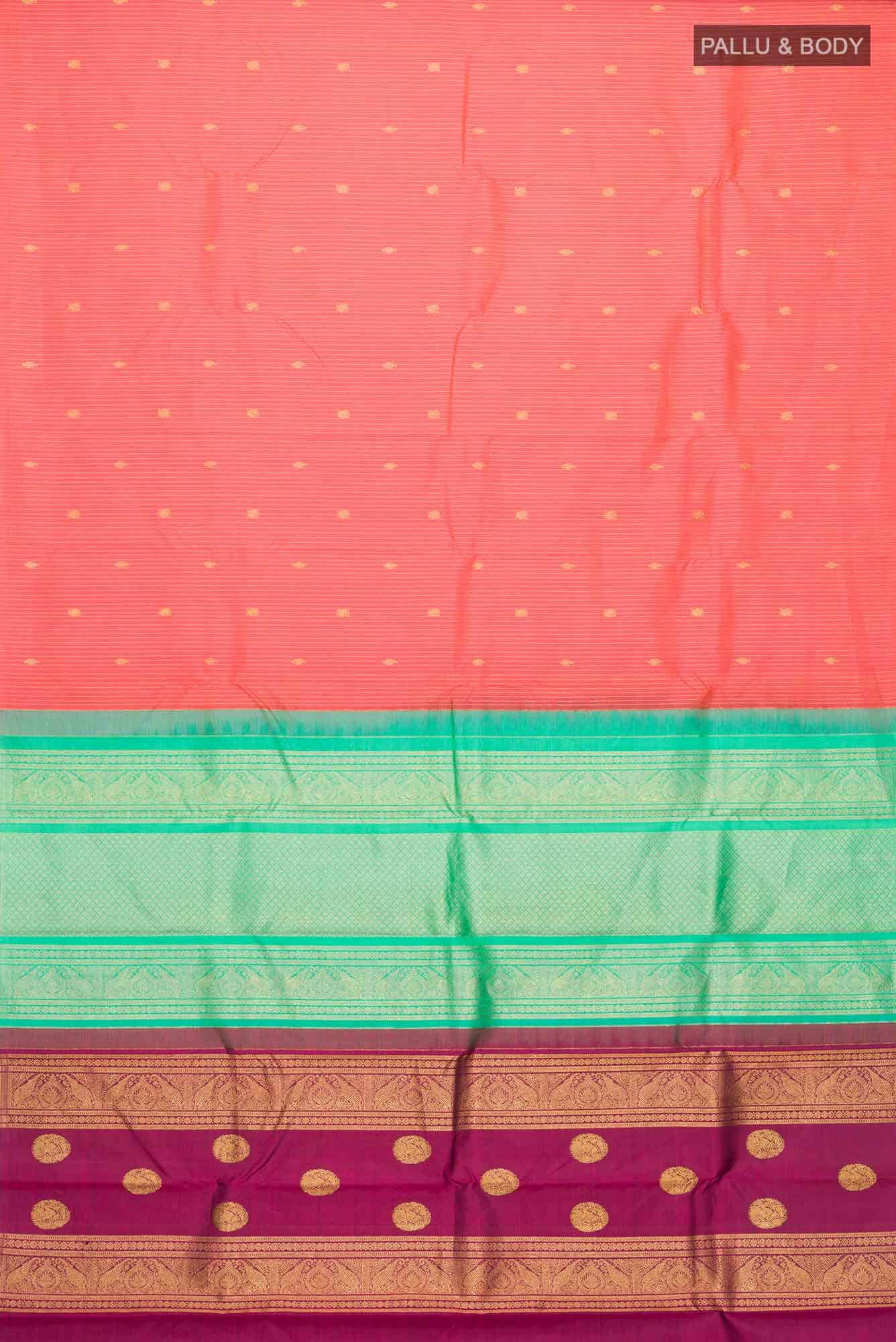 Pink Kanchipuram Silk Saree