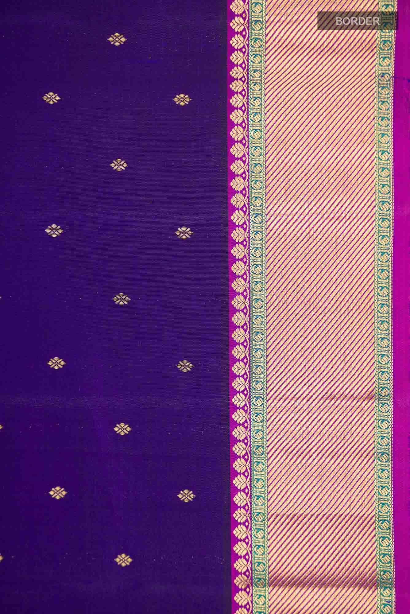 Blue Kanchipuram Silk Saree