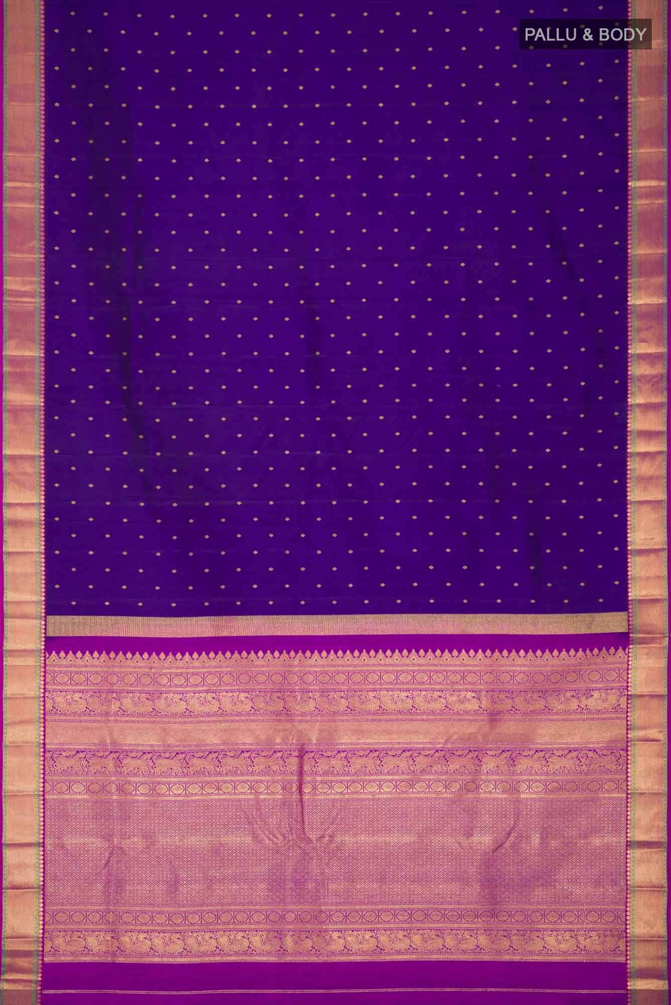 Blue Kanchipuram Silk Saree