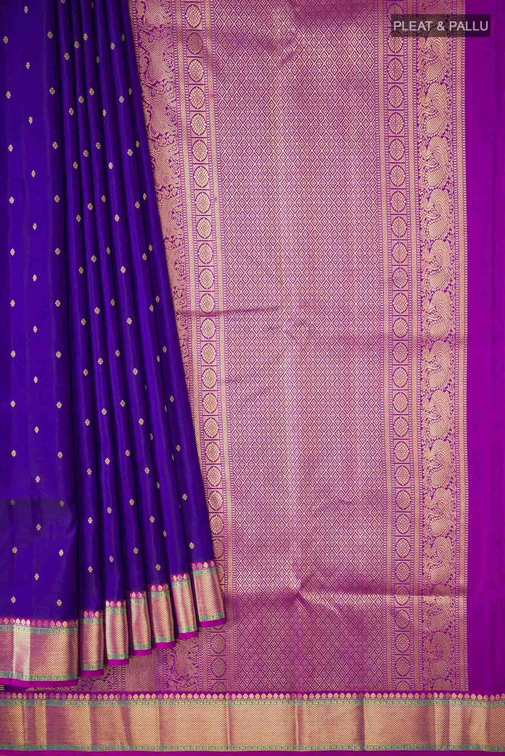 Blue Kanchipuram Silk Saree