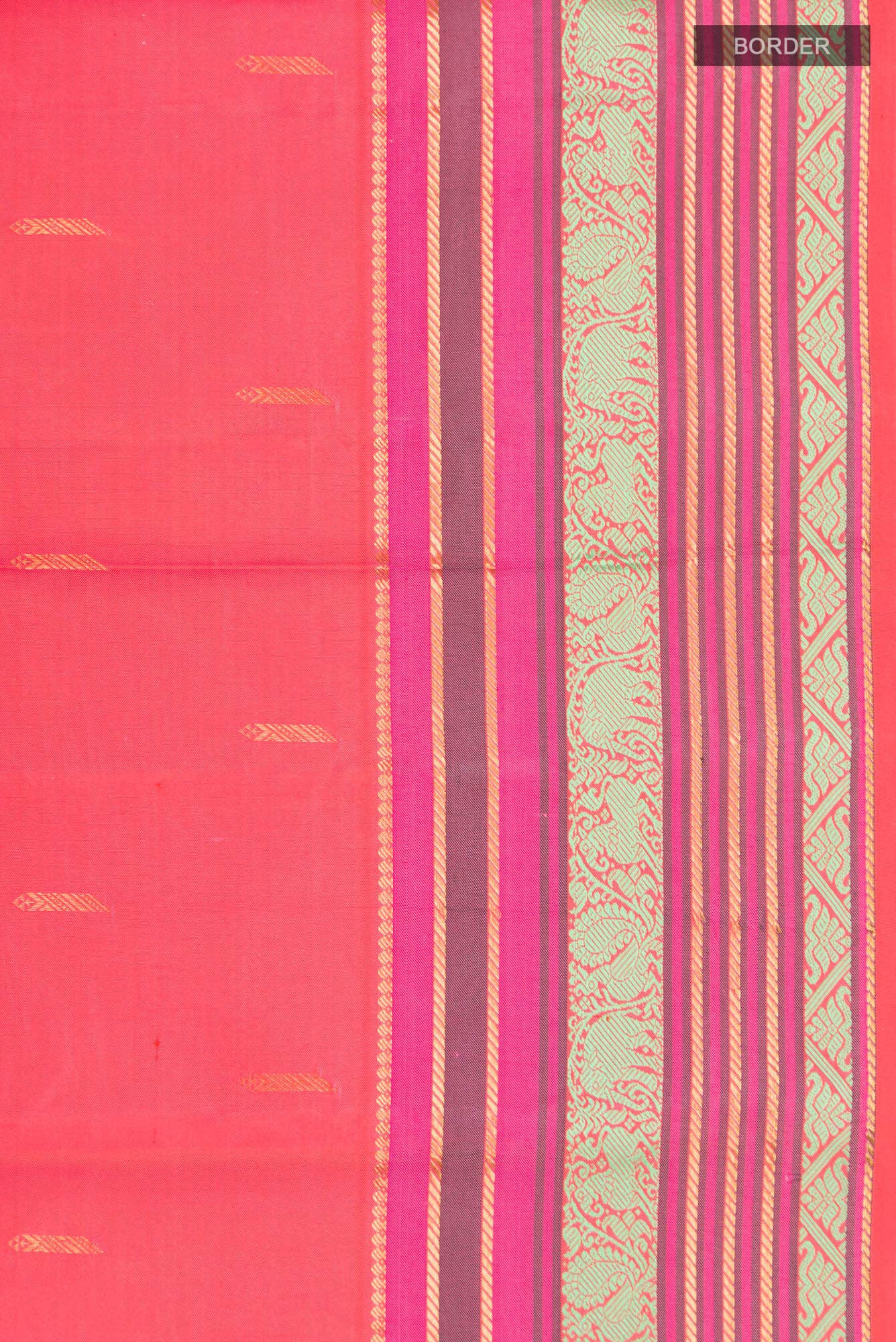 Orange Kanchipuram Silk Saree