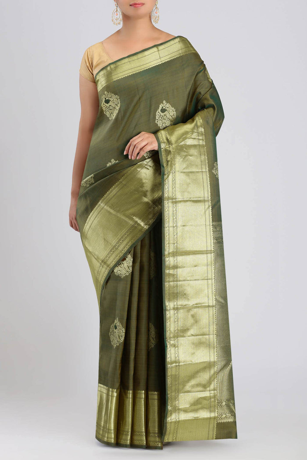 Green Kanchipuram Silk Saree