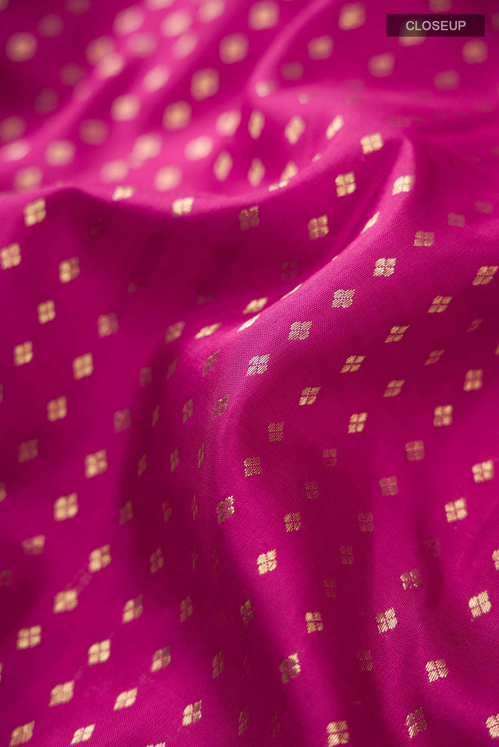 Dark Pink Kanchipuram Silk Saree