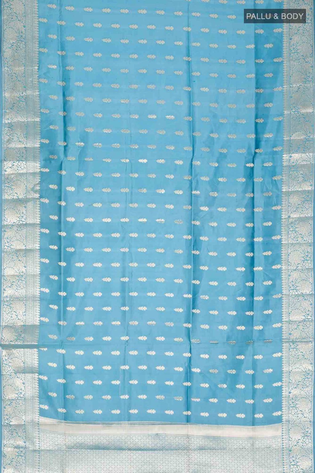 Blue Banarasi Raw Silk Saree