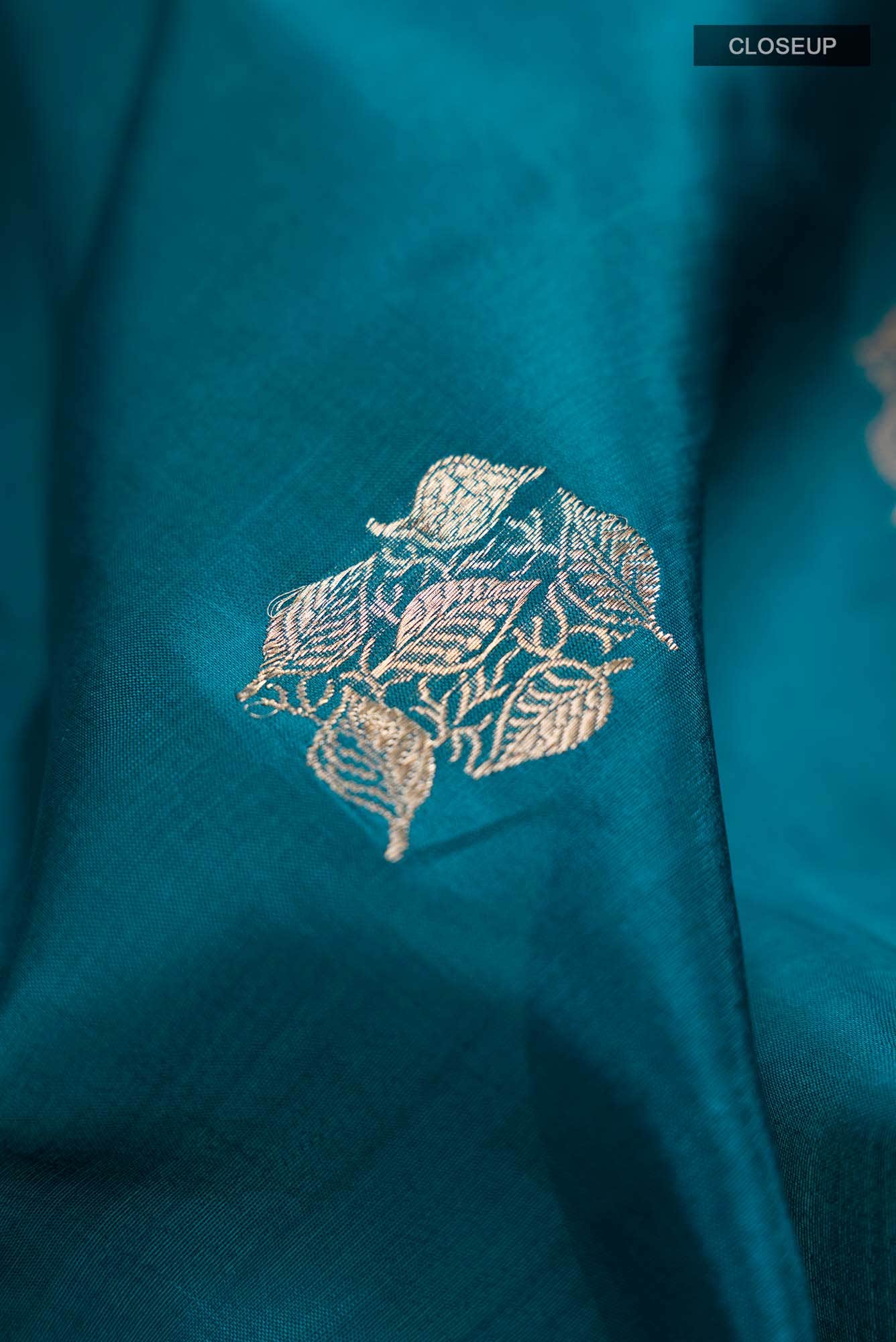 Blue Banarasi Katan Silk Saree
