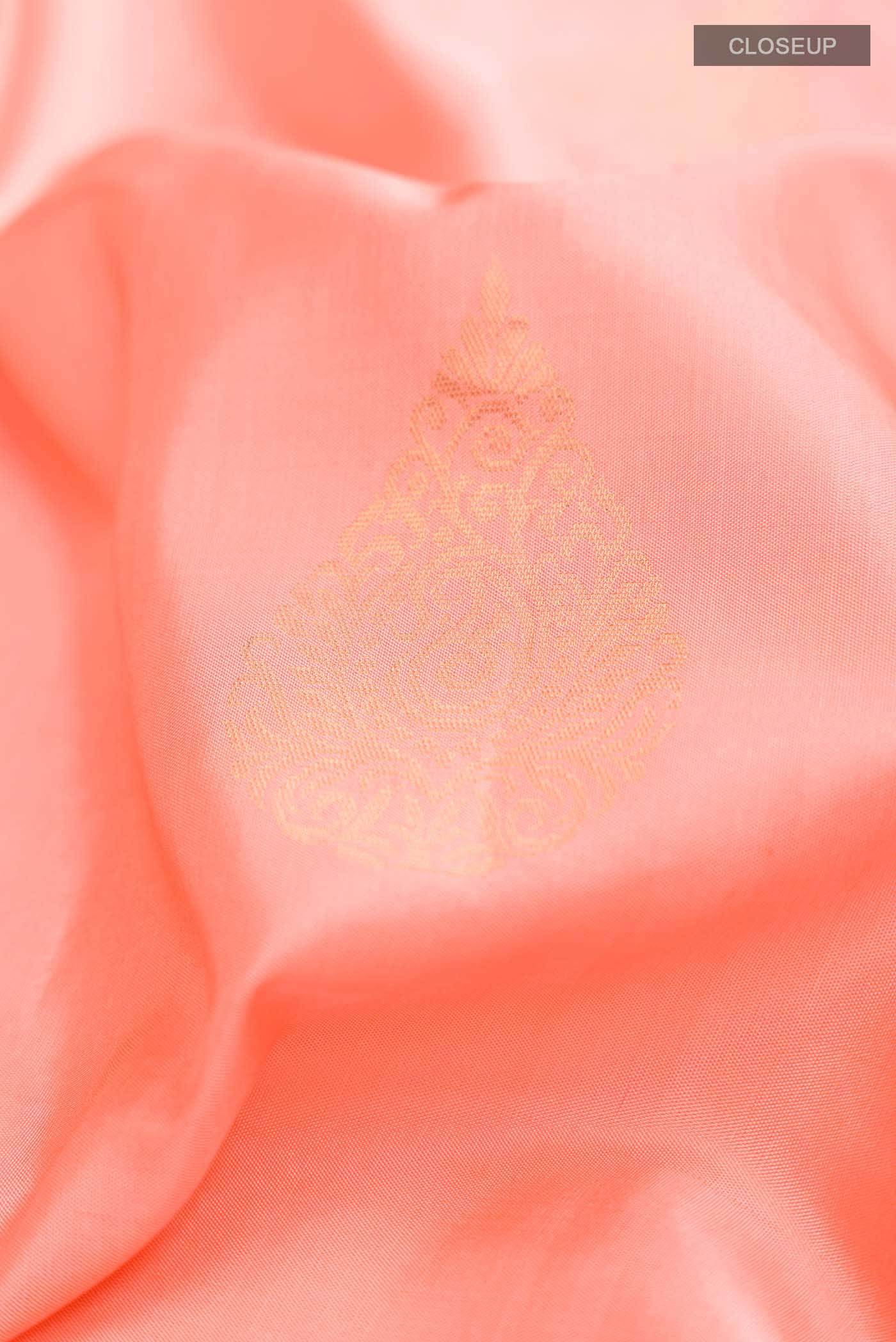 Peach Soft Silk Saree