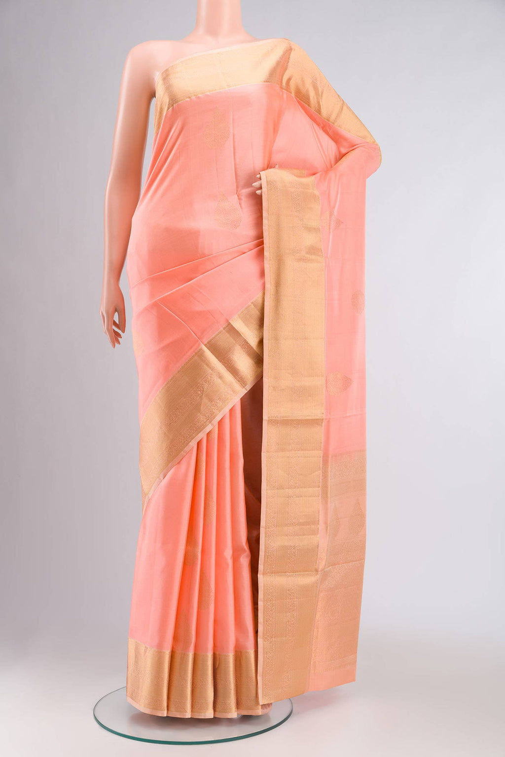 Peach Soft Silk Saree