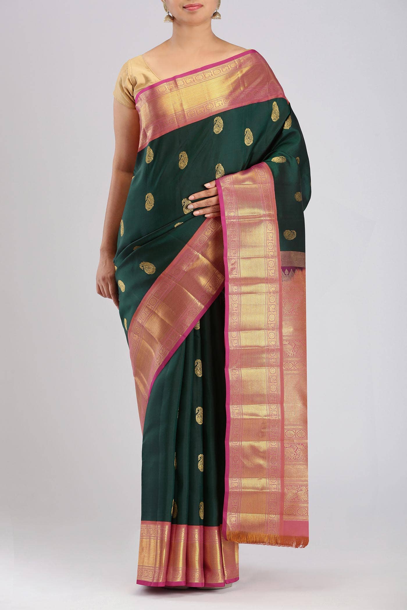 Green Kanchipuram Silk Saree