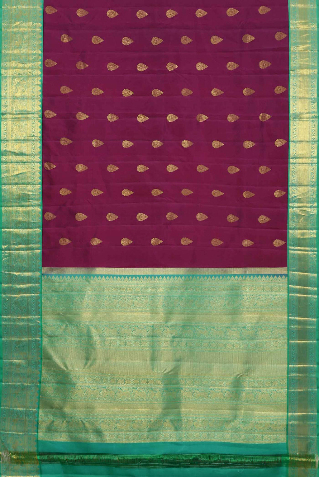 Magenta Kanchipuram Silk Saree