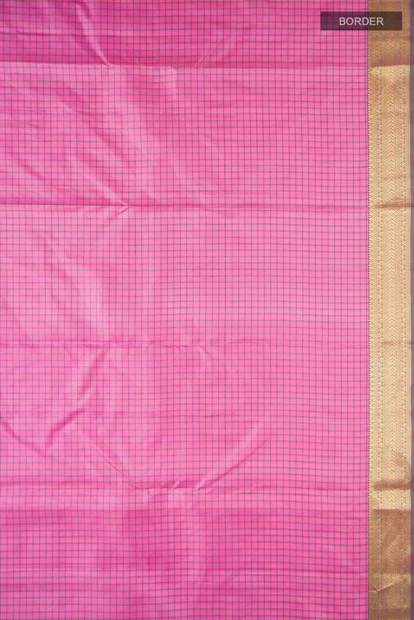 Pink Kanchipuram Silk Saree
