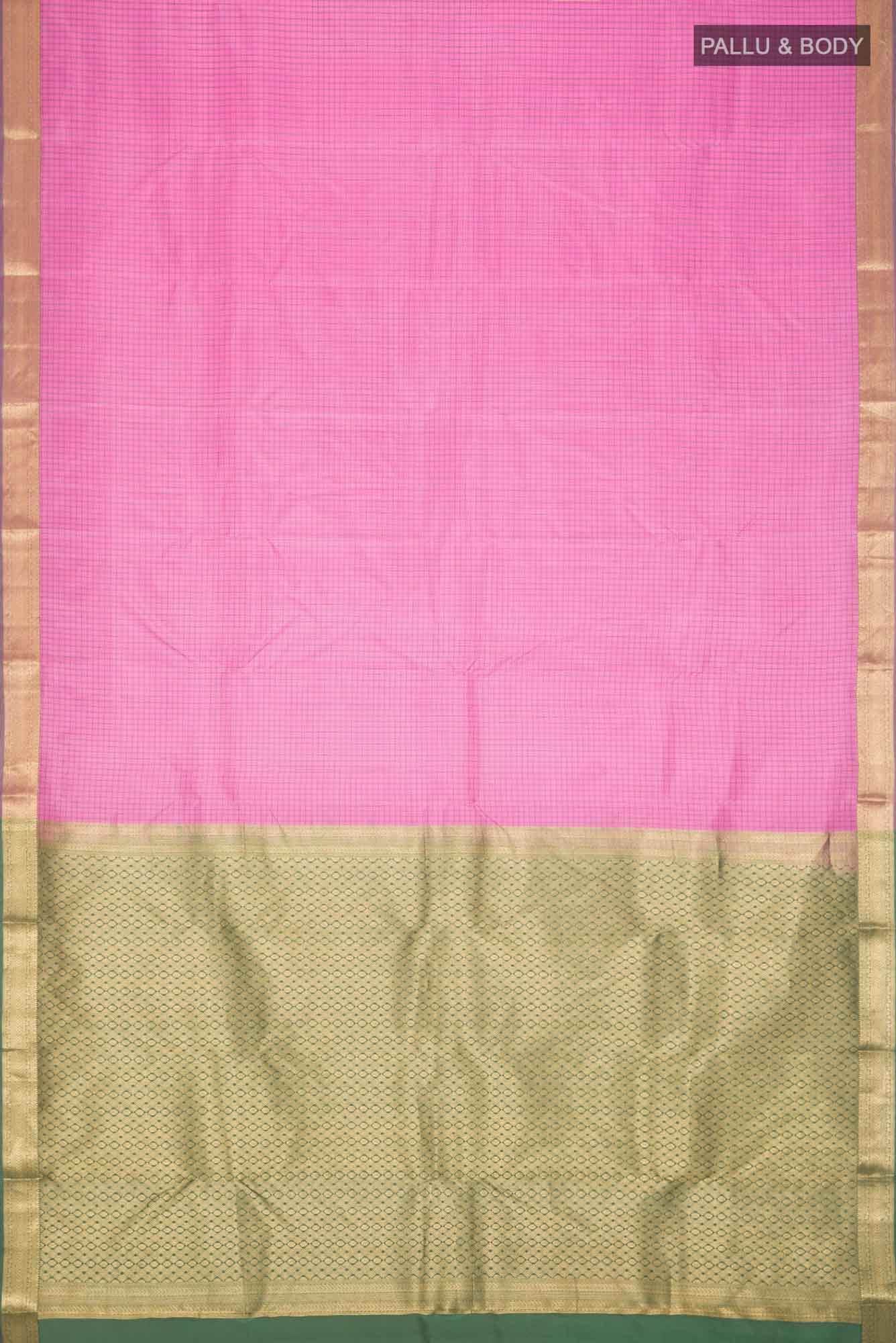 Pink Kanchipuram Silk Saree