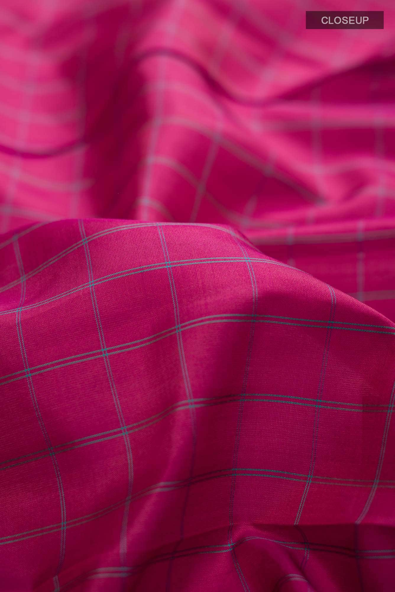 Dark Pink Kanchipuram Silk Saree
