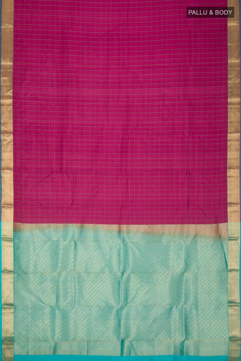 Dark Pink Kanchipuram Silk Saree