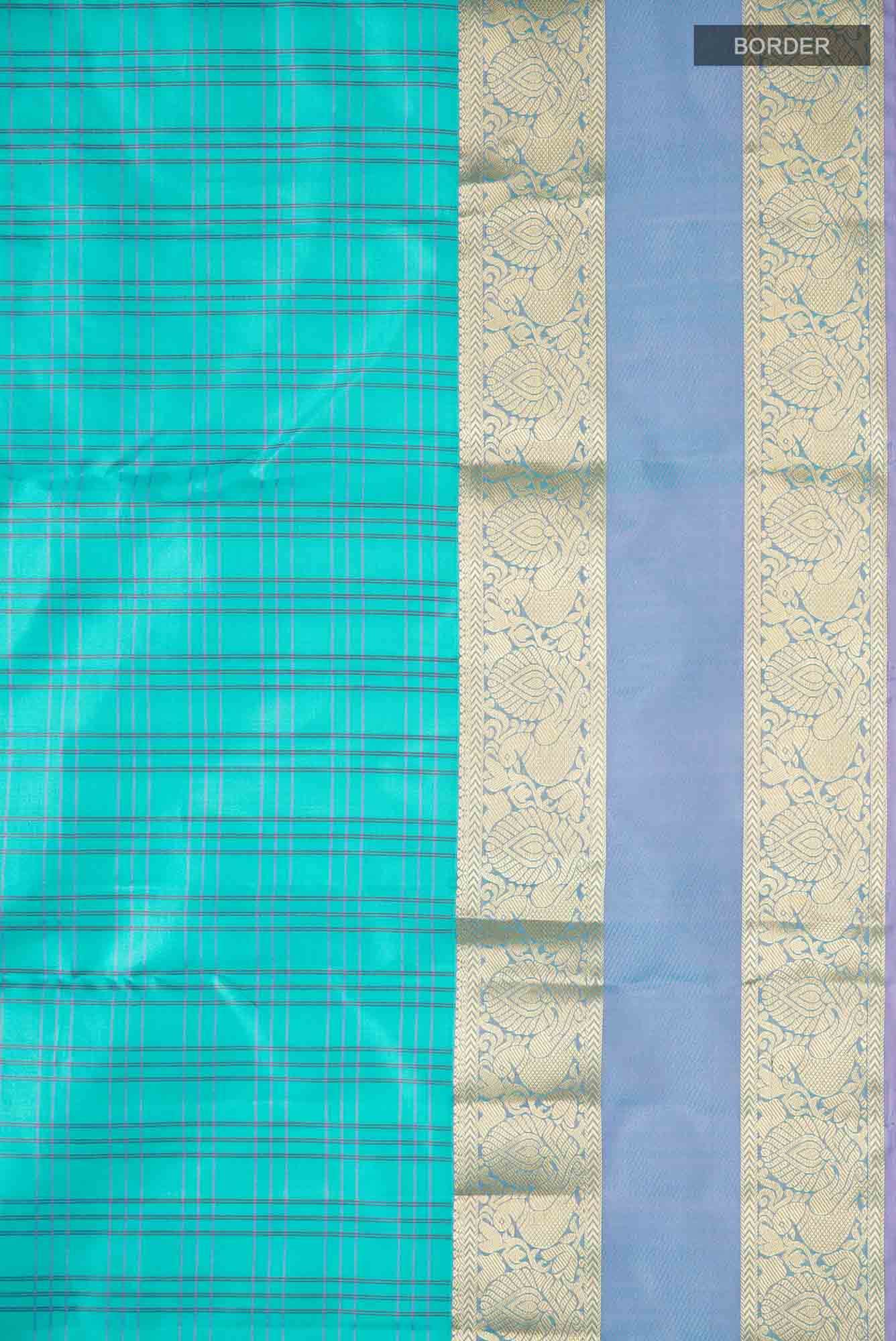 Blue Kanchipuram Silk Saree