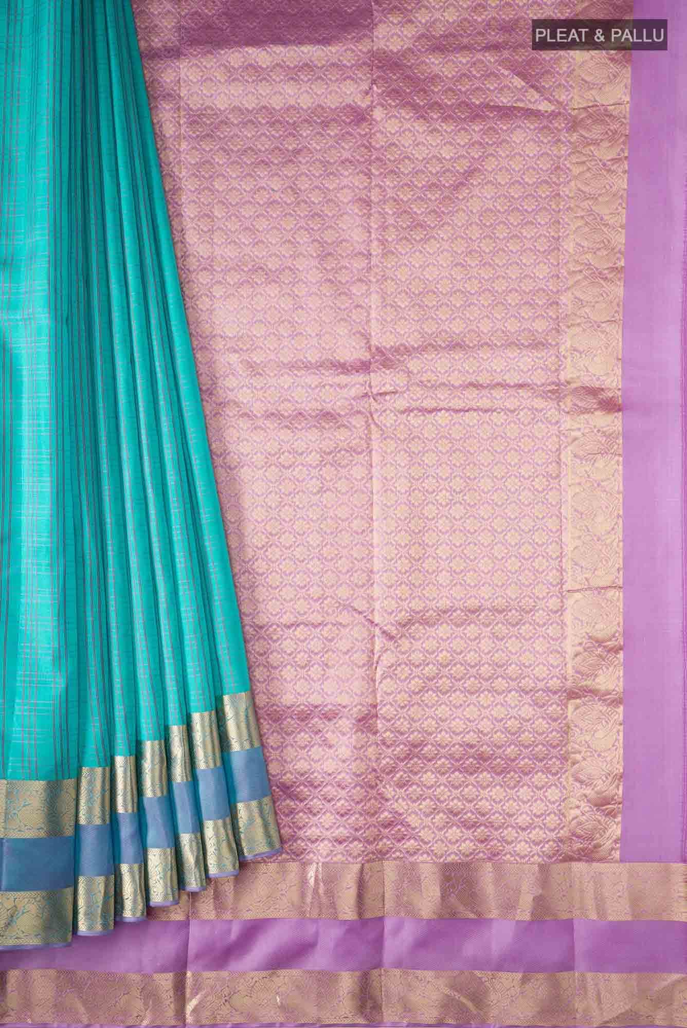 Blue Kanchipuram Silk Saree