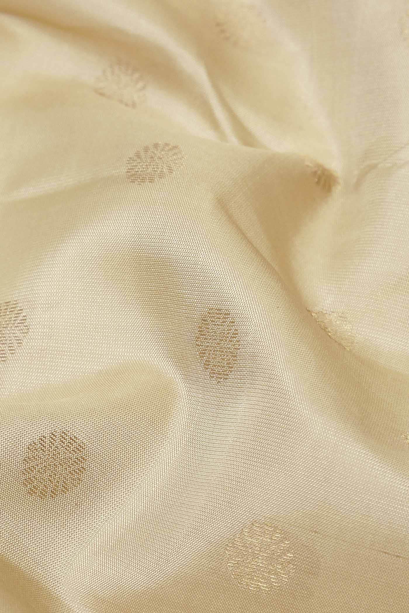 Beige Kanchipuram Silk Saree