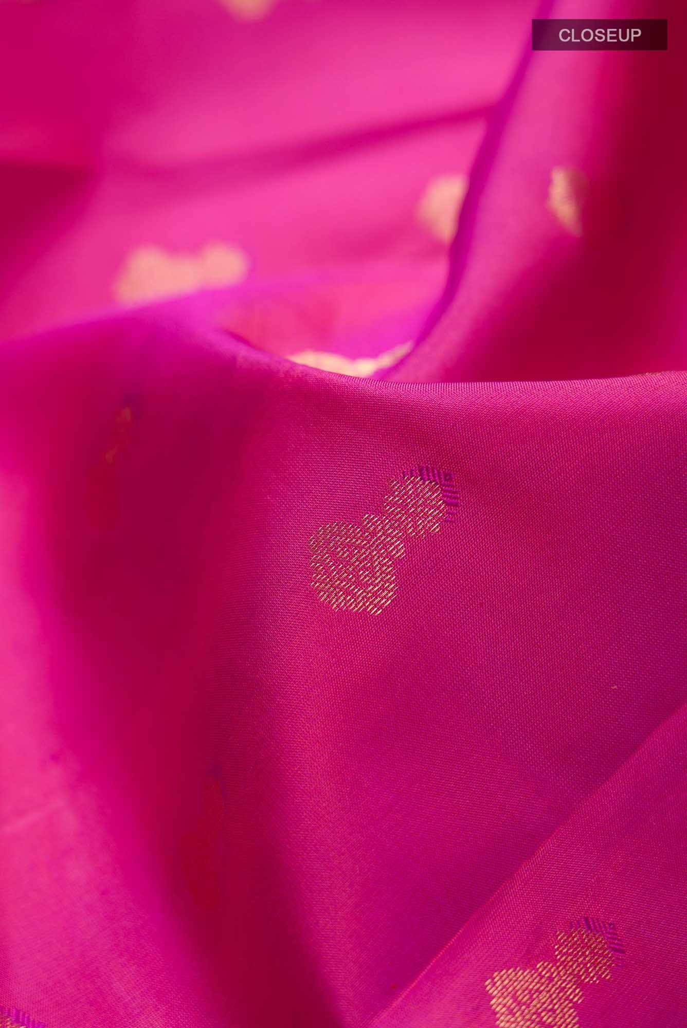 Pink Kanchipuram Silk Saree