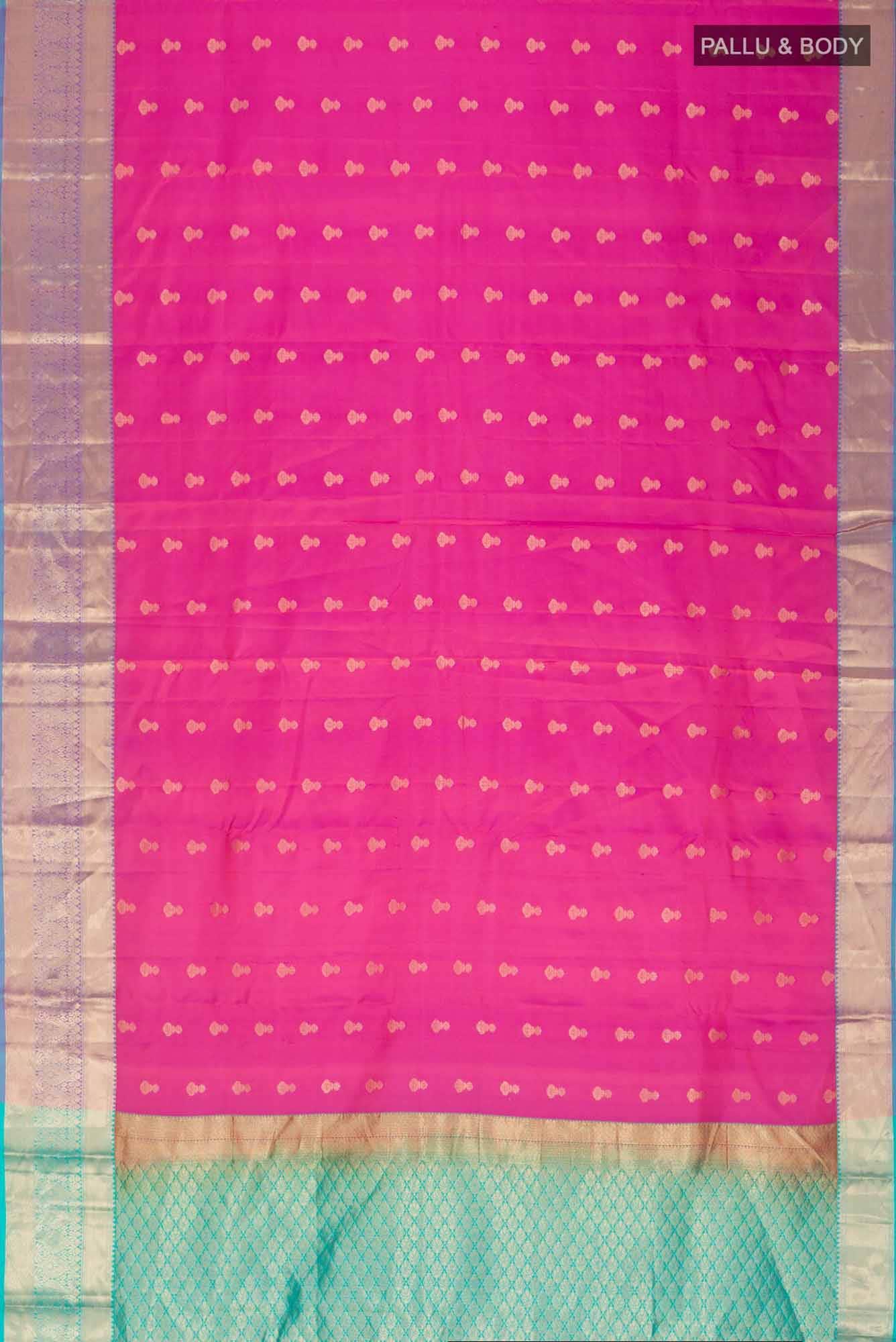 Pink Kanchipuram Silk Saree