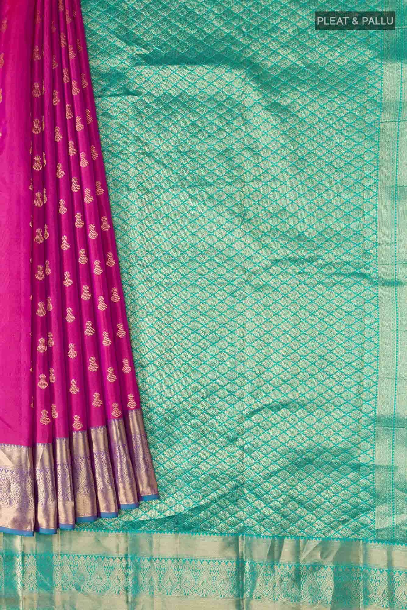 Pink Kanchipuram Silk Saree