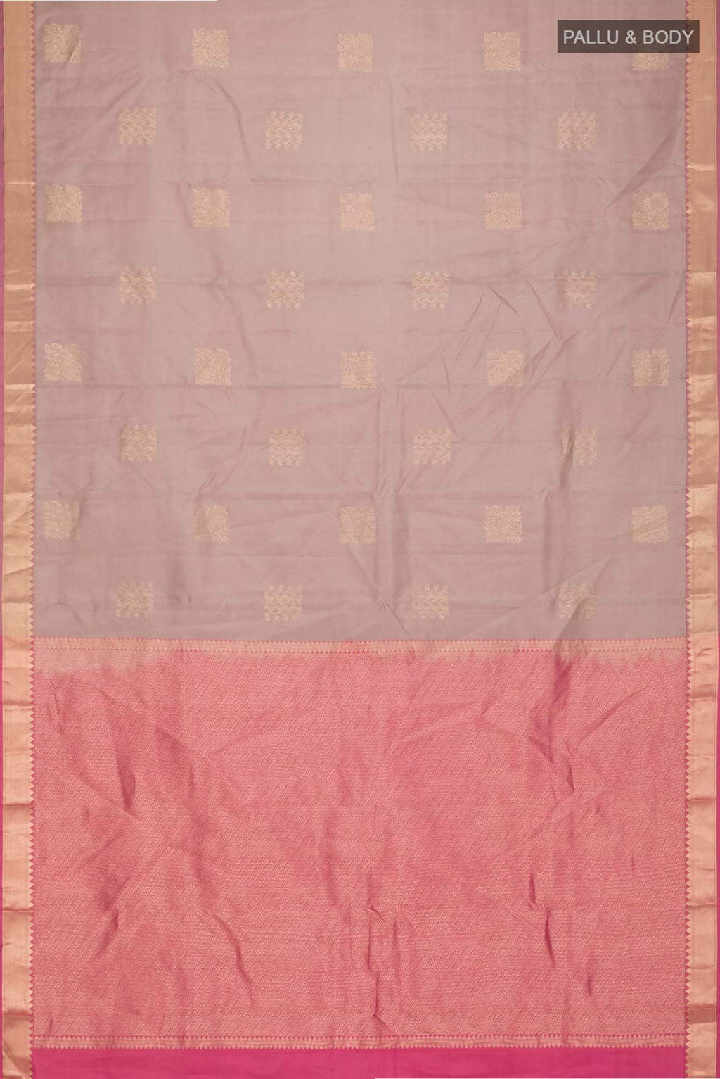 Beige Kanchipuram Silk Saree