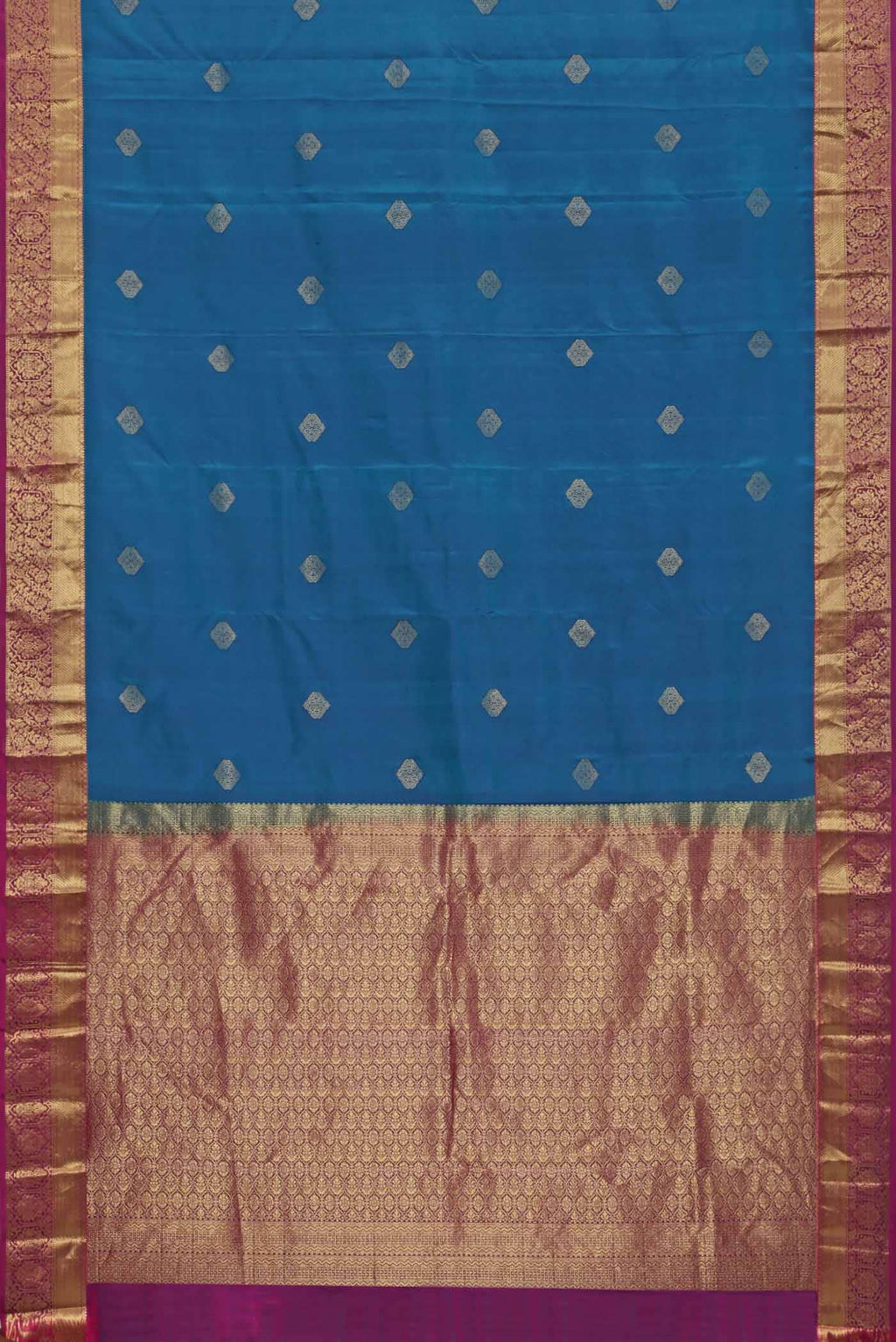 Blue Kanchipuram Silk Saree