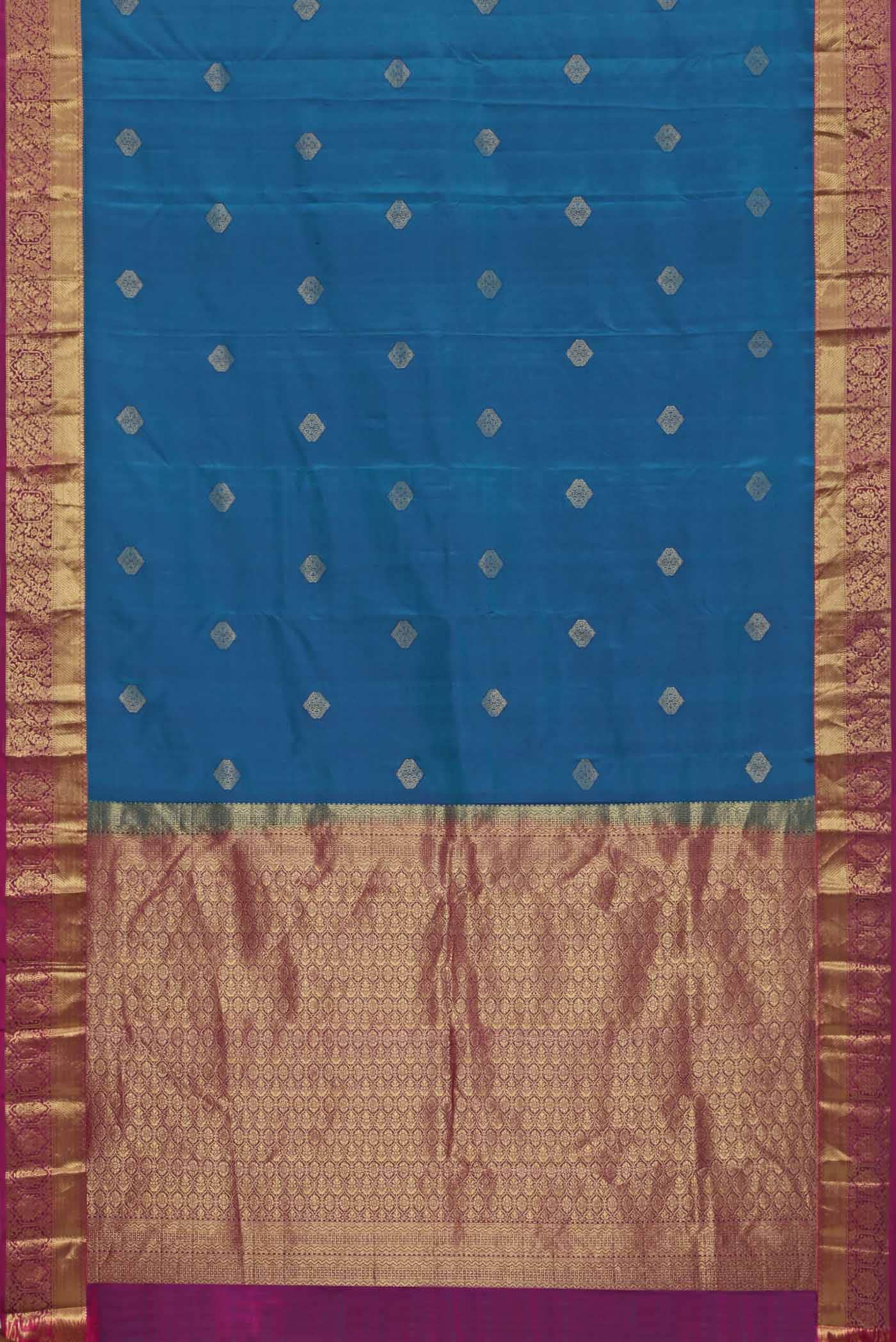 Blue Kanchipuram Silk Saree
