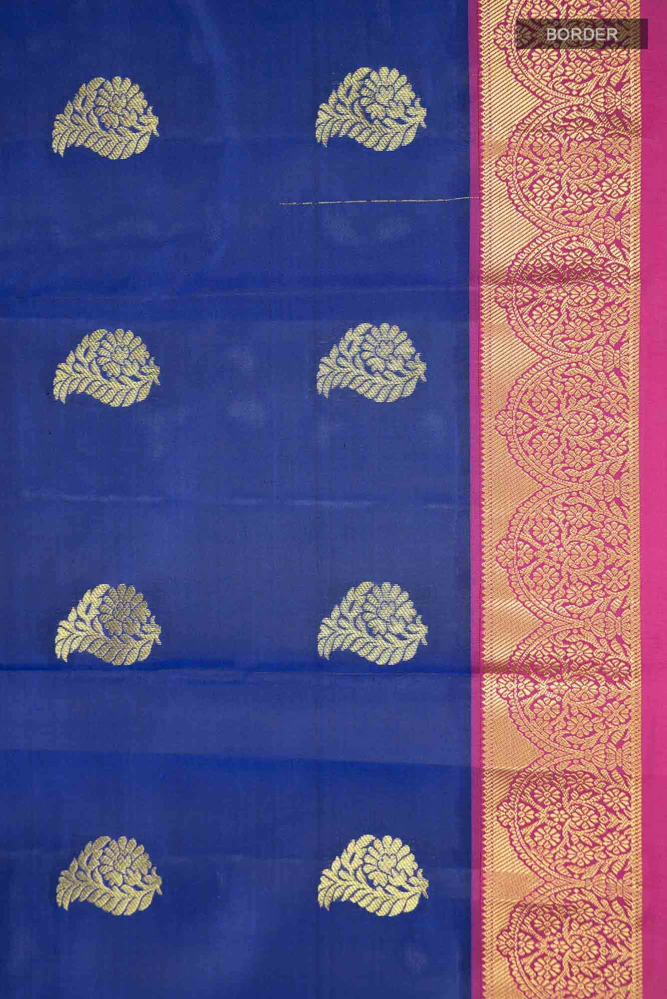 Blue Kanchipuram Silk Saree