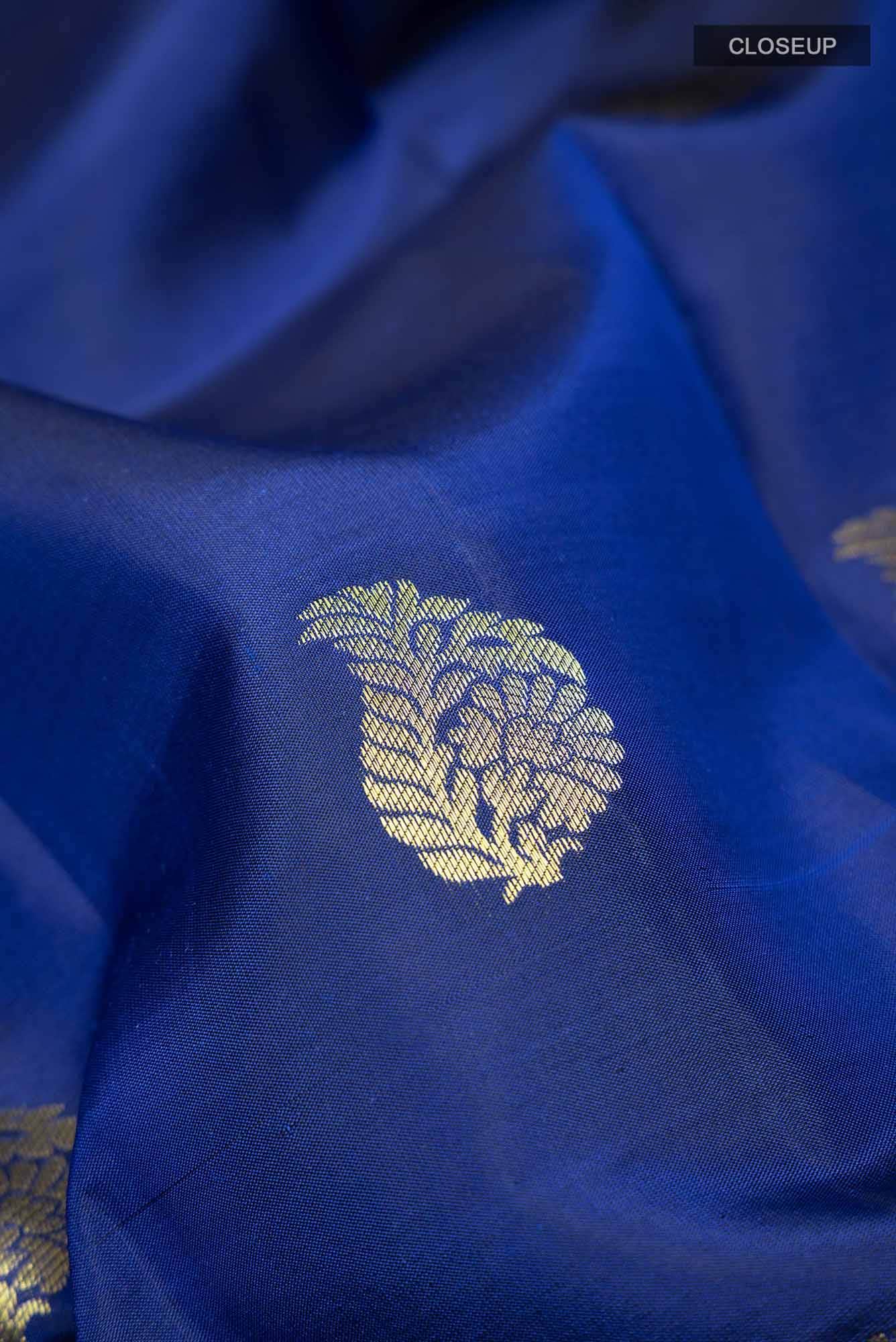 Blue Kanchipuram Silk Saree
