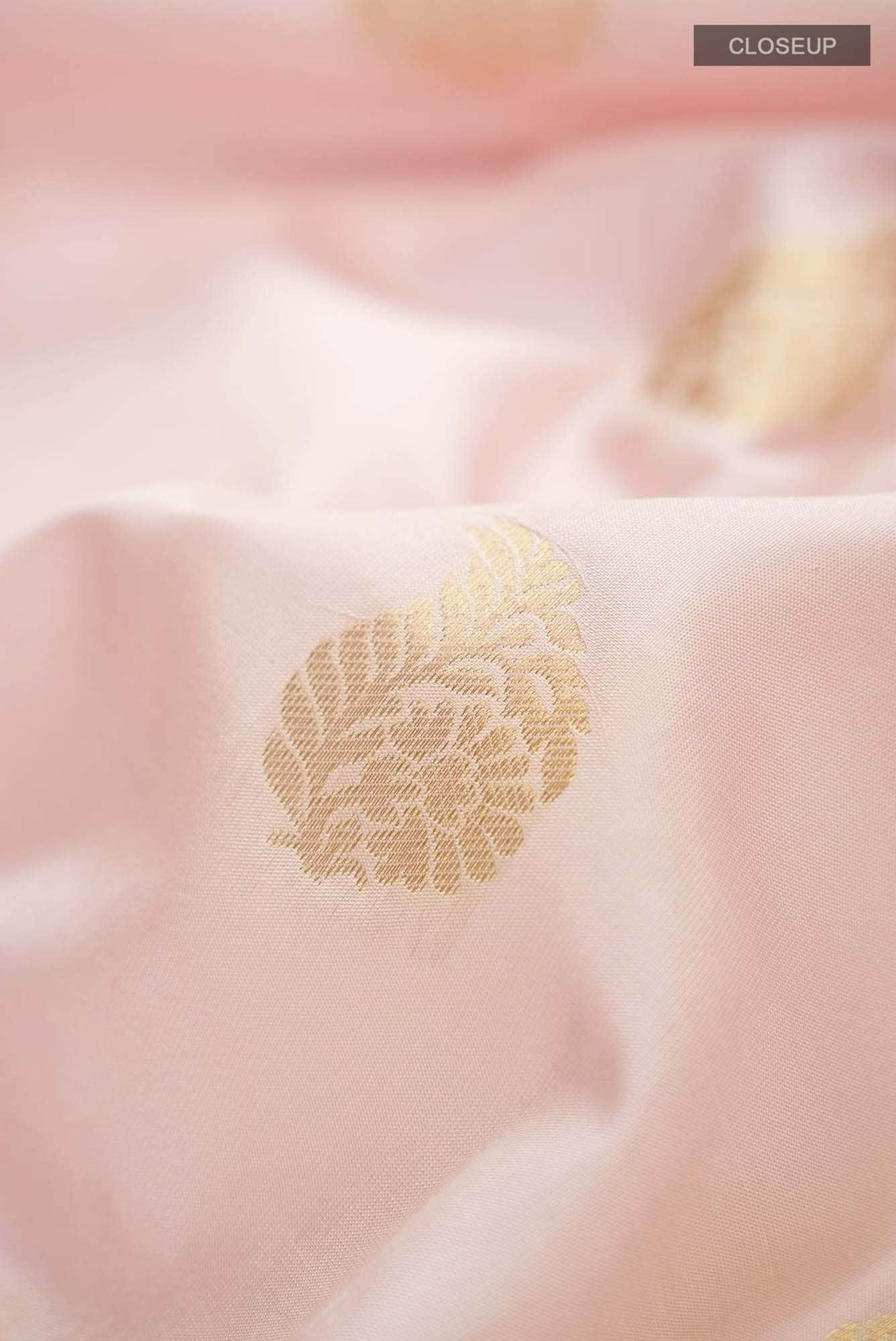Pink Kanchipuram Silk Saree