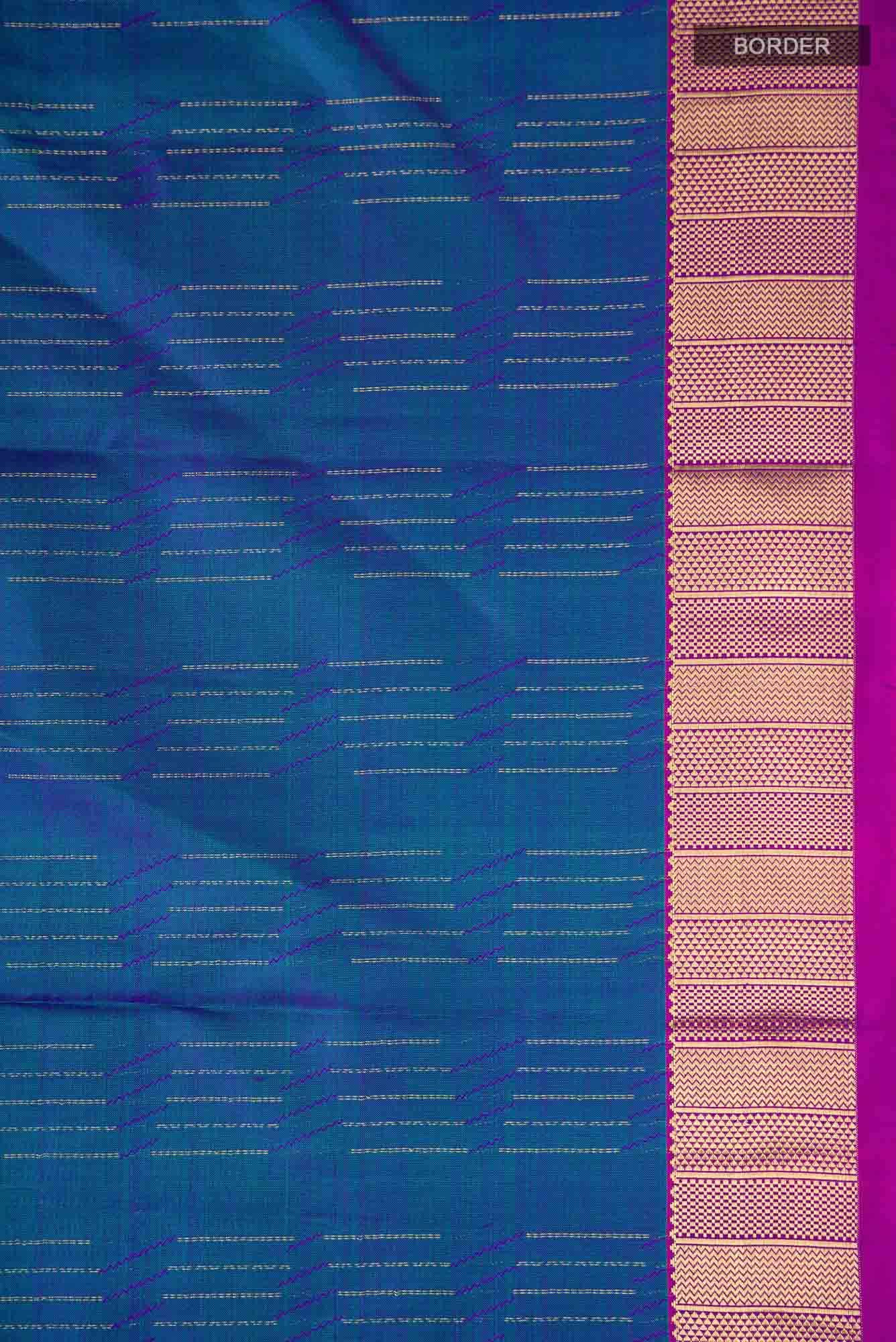 Blue Kanchipuram Silk Saree