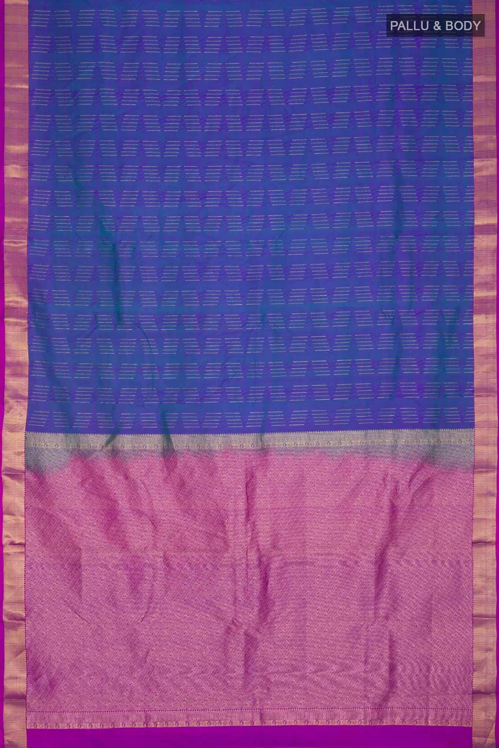 Blue Kanchipuram Silk Saree