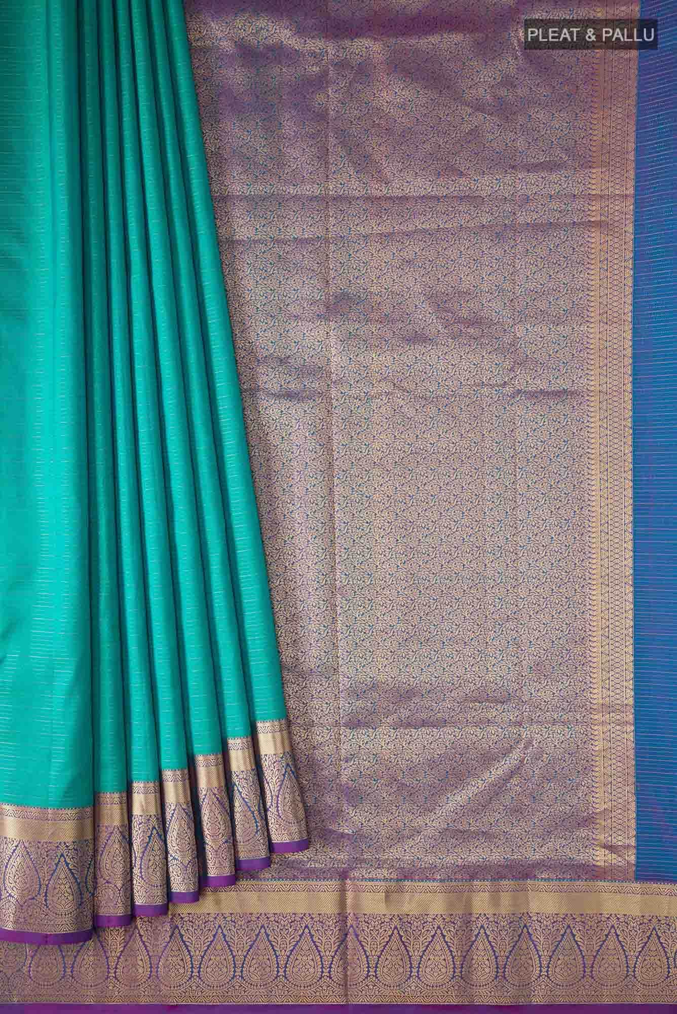 Blue Kanchipuram Silk Saree