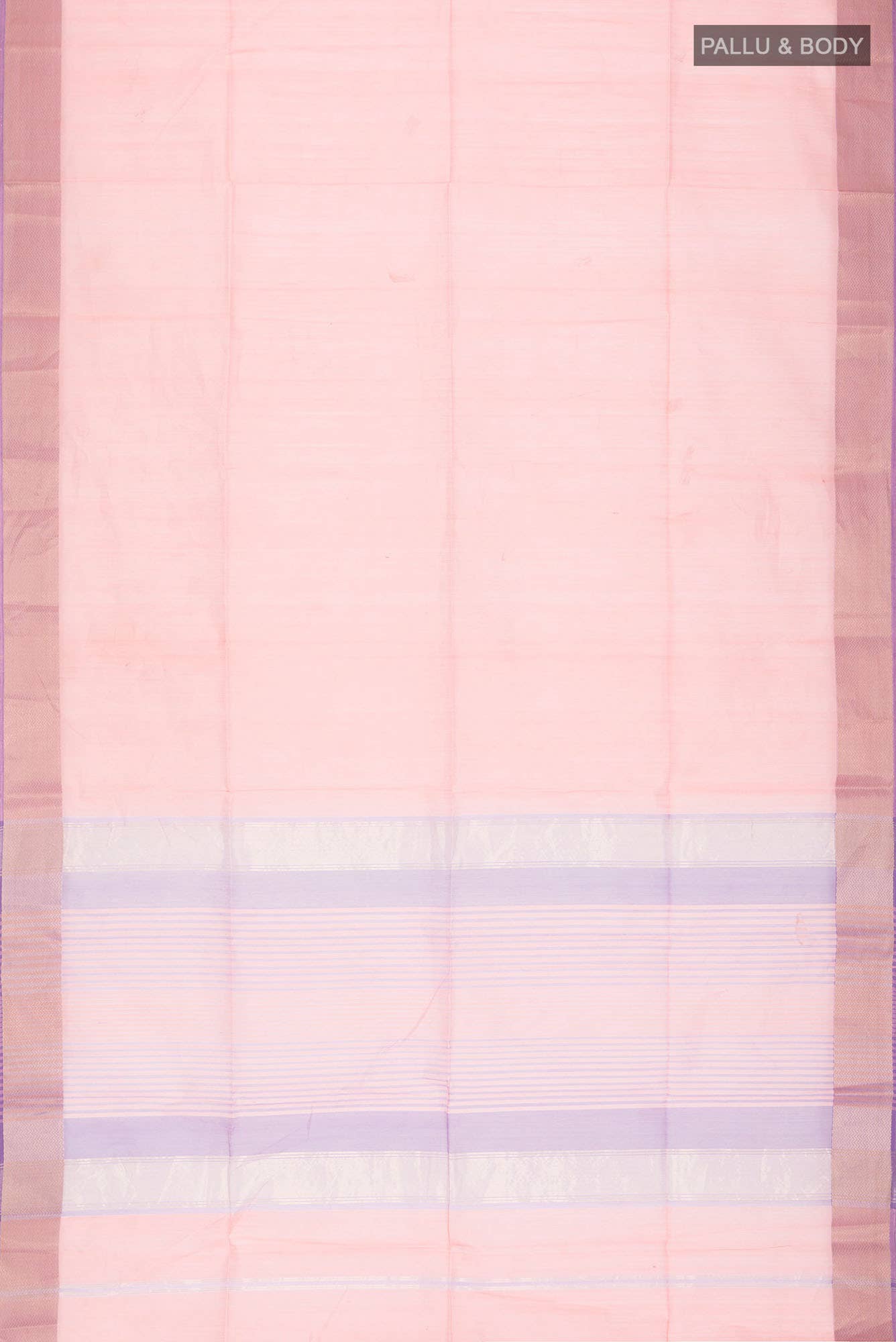 Peach Maheshwari Silk Cotton Saree