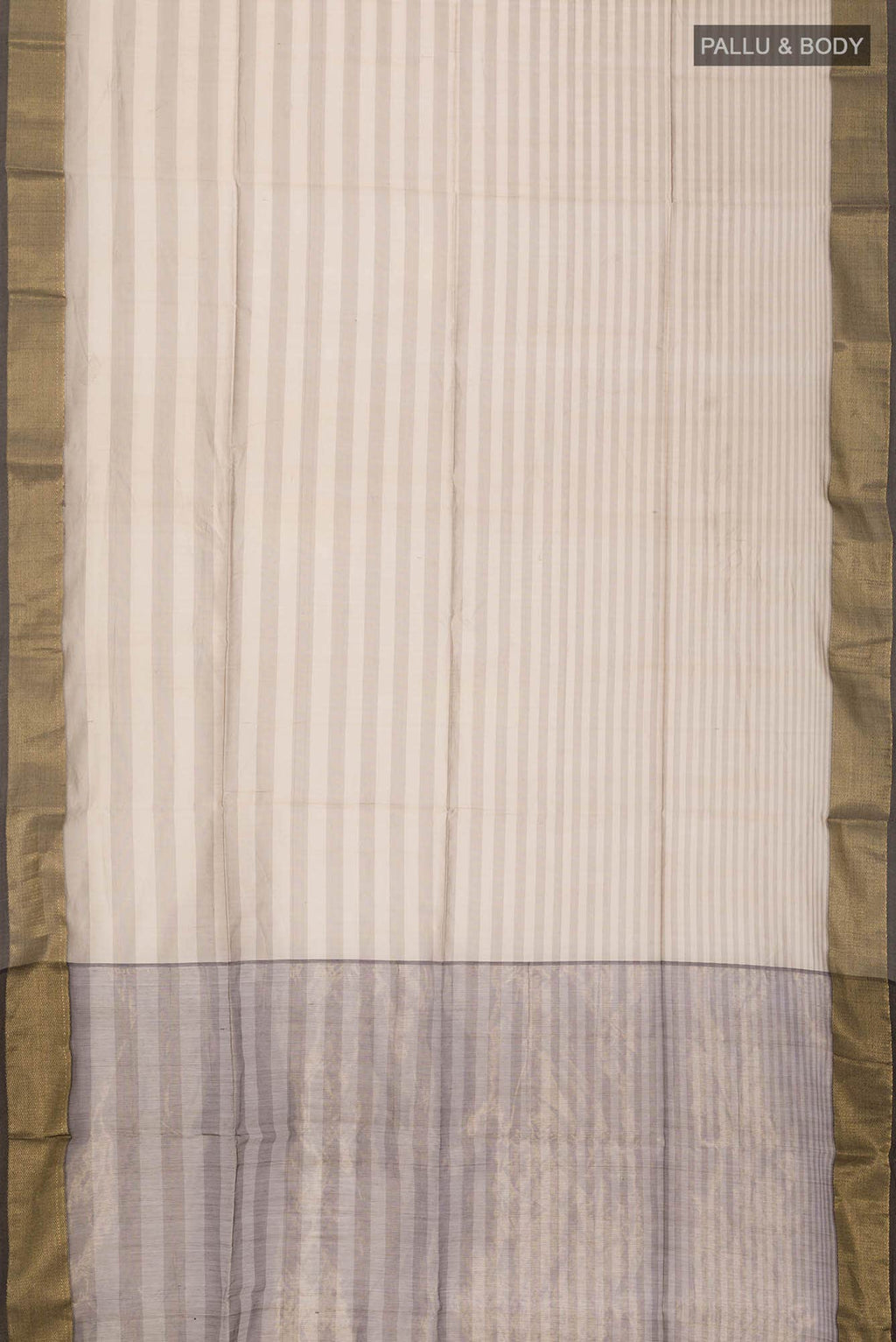 Beige Maheshwari Silk Cotton Saree