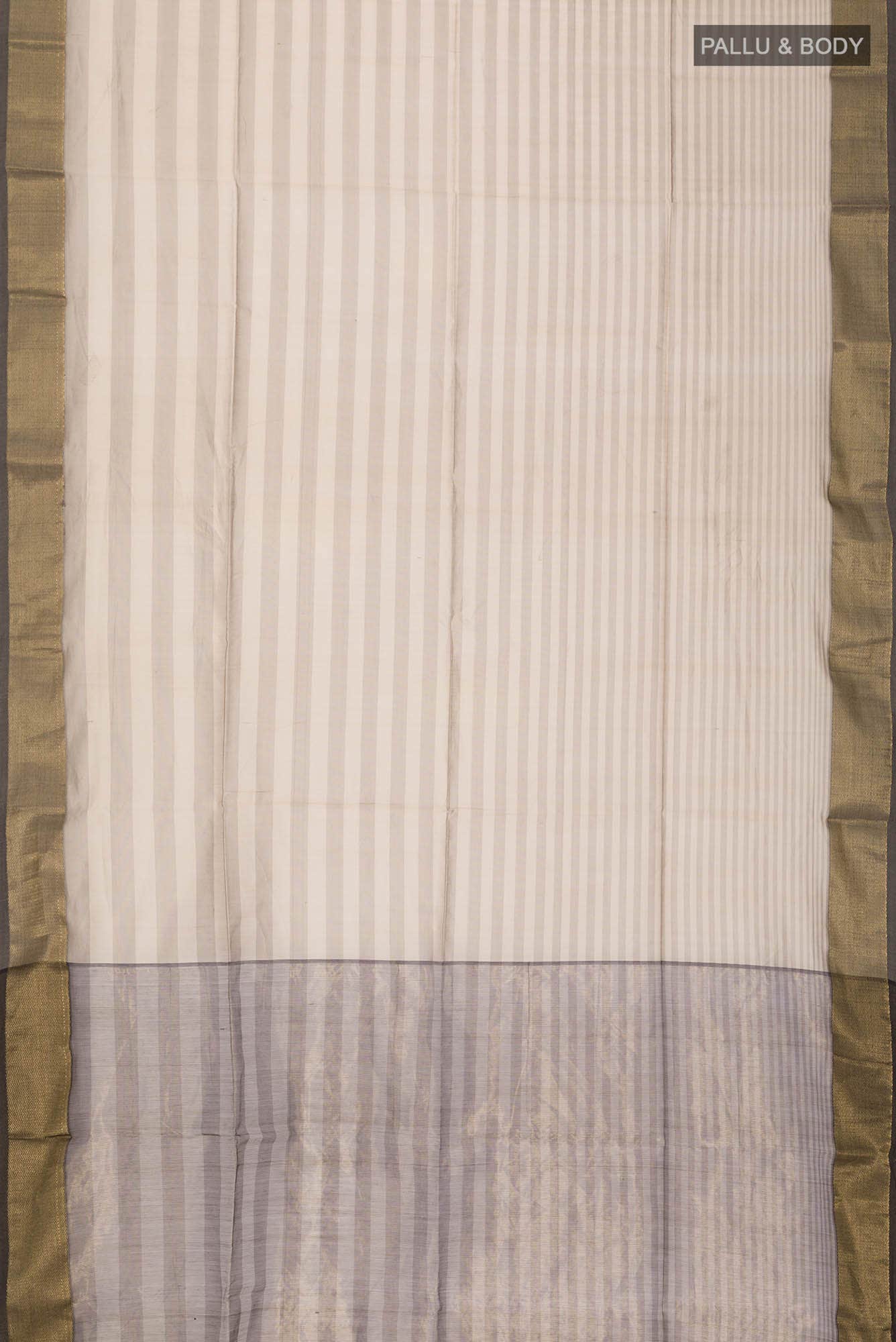 Beige Maheshwari Silk Cotton Saree