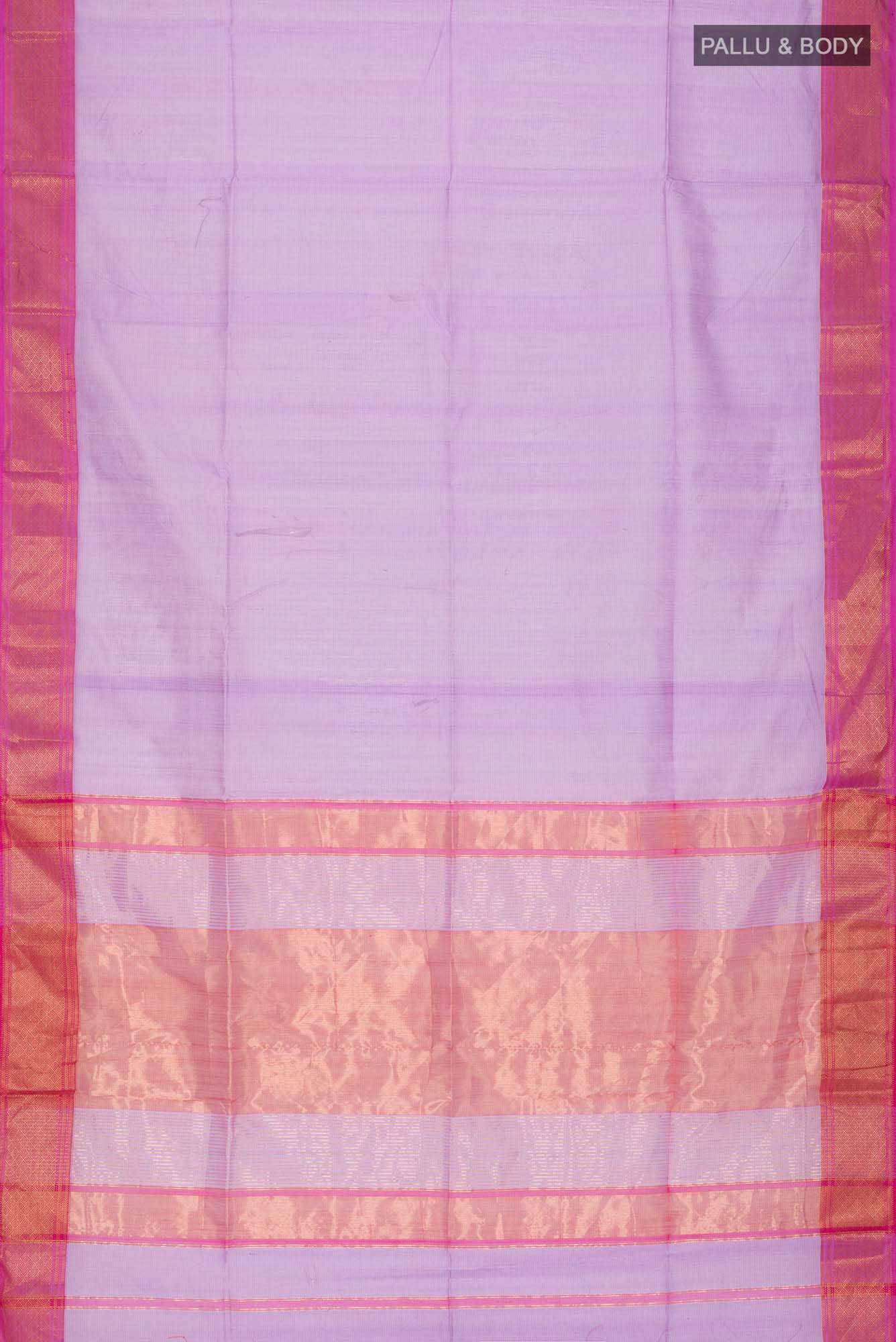 Lavender Maheshwari Silk Cotton Saree