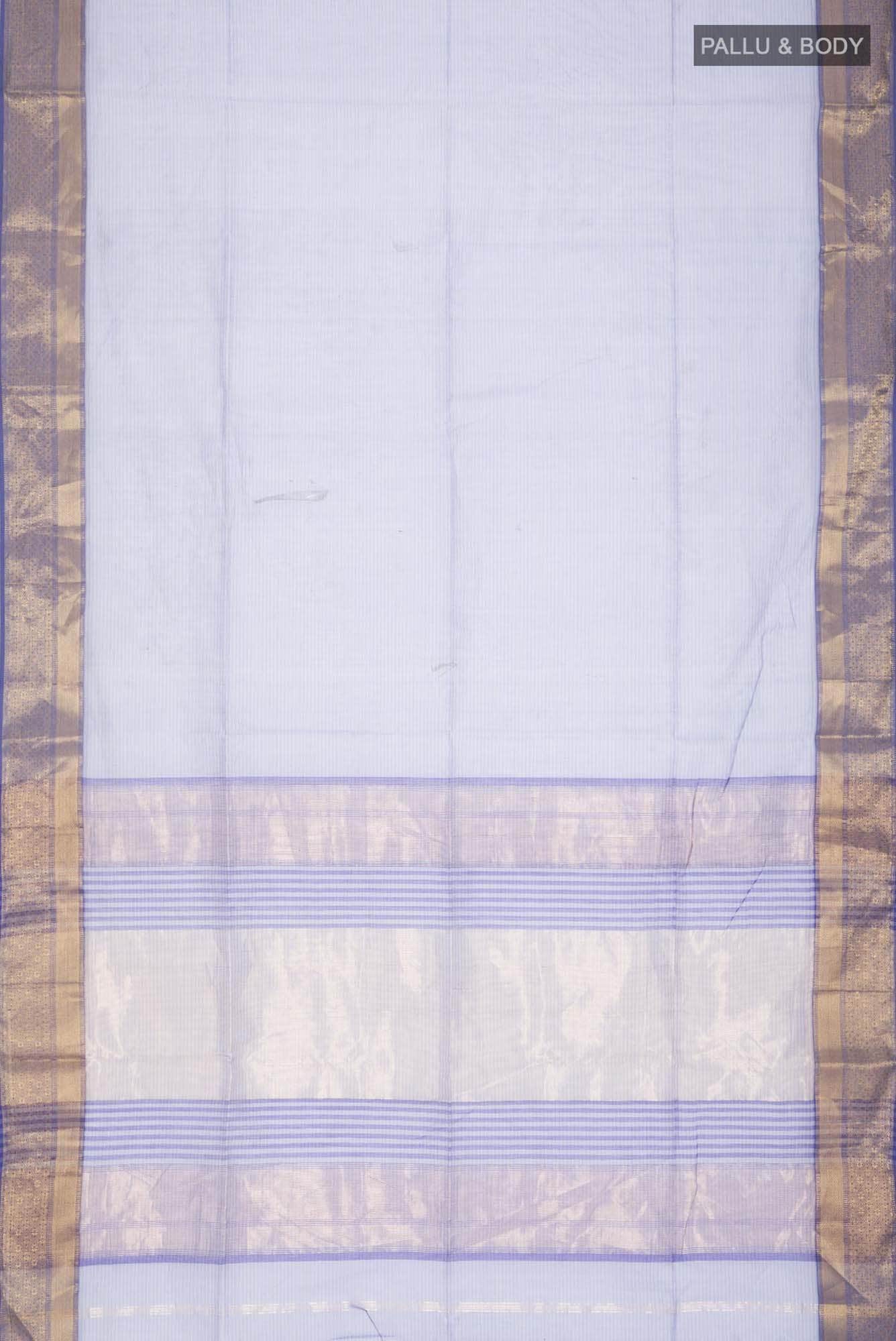 Blue Maheshwari Silk Cotton Saree