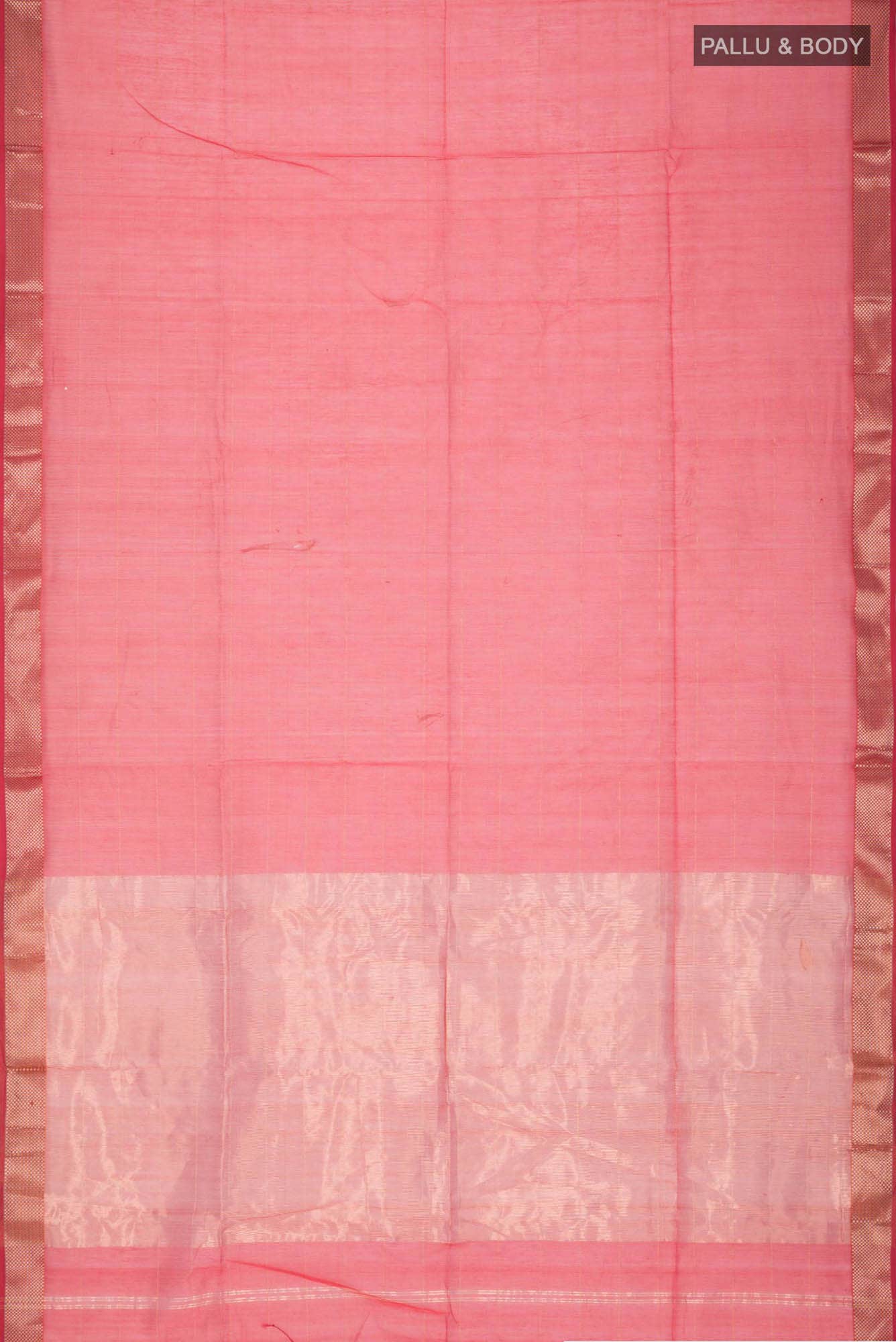 Orange Maheshwari Silk Cotton Saree