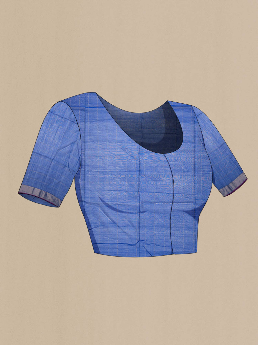 Royal Blue Blended Maheshwari Silk Cotton Saree