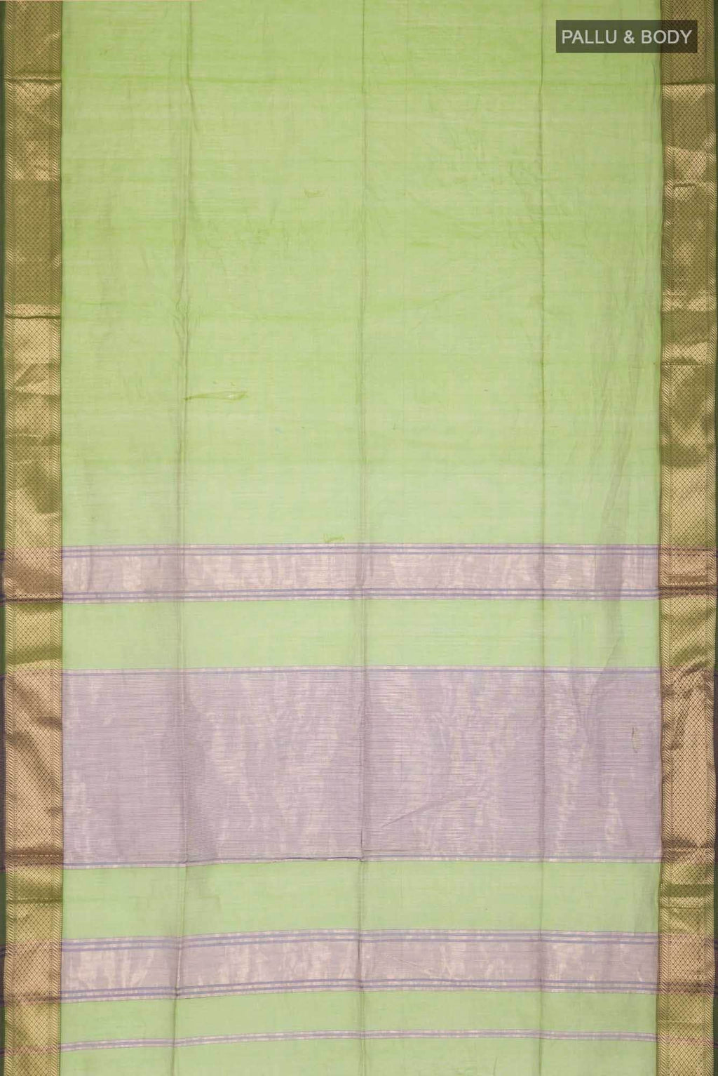 Green Maheshwari Silk Cotton Saree