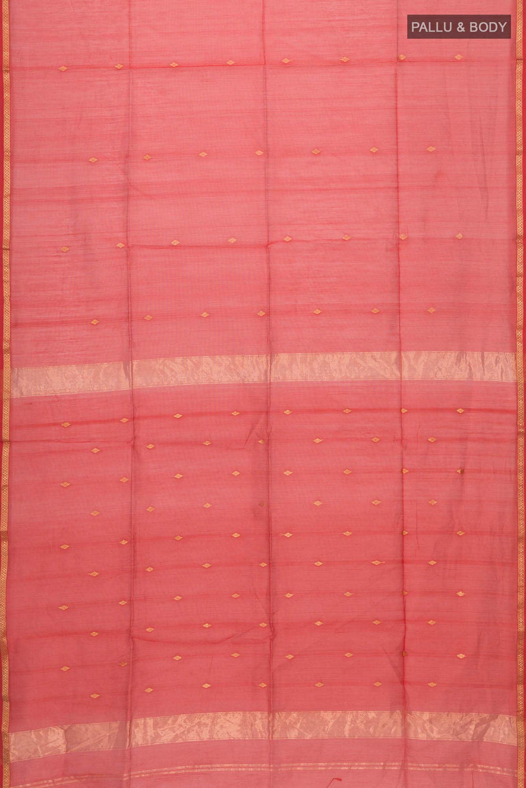 Red Maheshwari Silk Cotton Saree