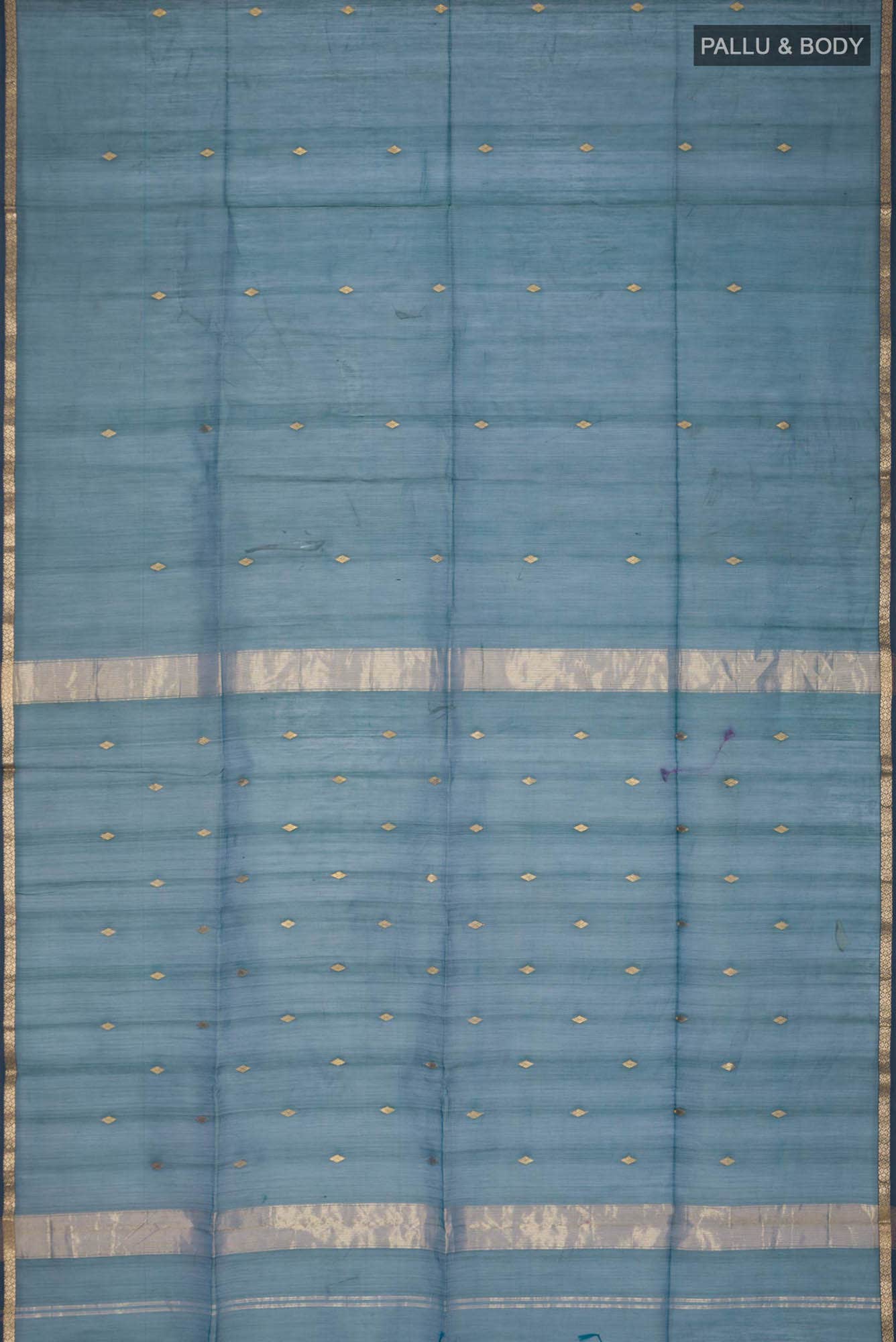 Blue Maheshwari Silk Cotton Saree