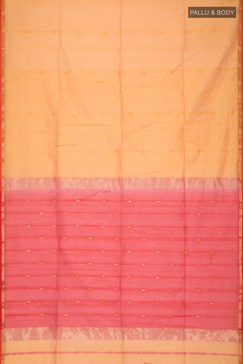 Mustard Maheshwari Silk Cotton Saree