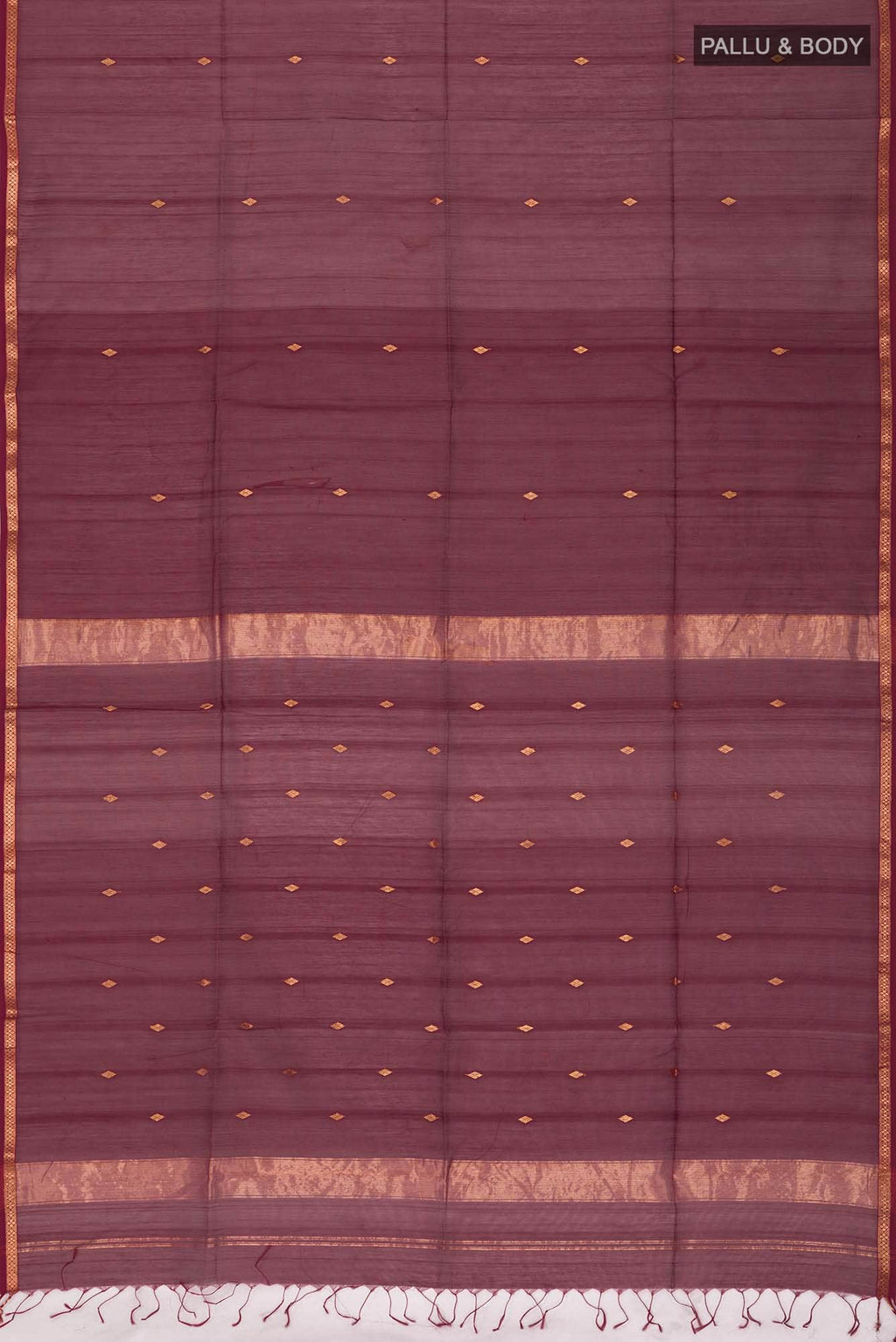 Maroon Maheshwari Silk Cotton Saree