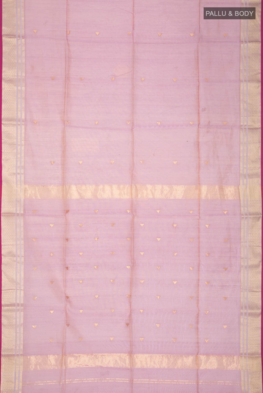 Lavender Maheshwari Silk Cotton Saree