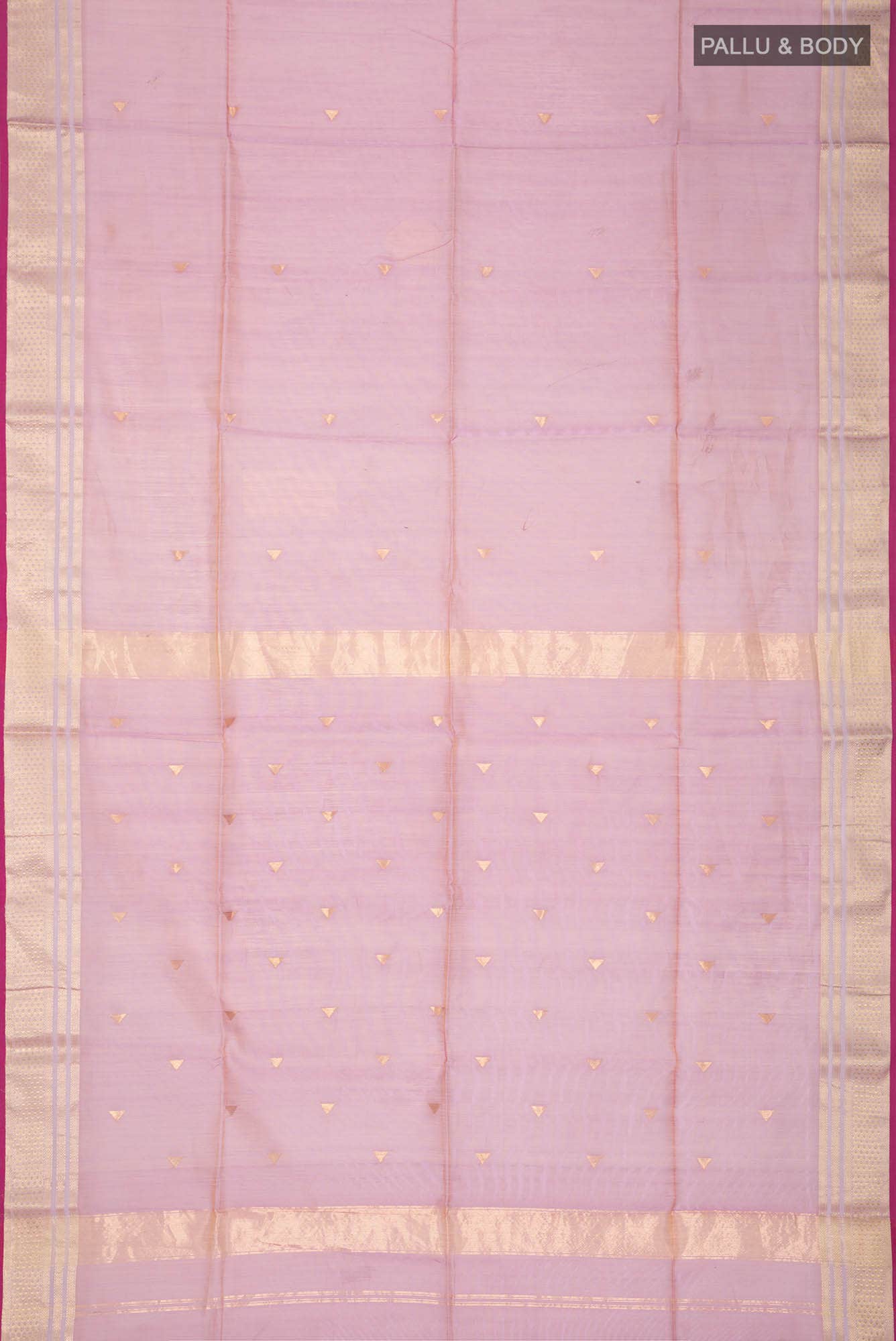 Lavender Maheshwari Silk Cotton Saree